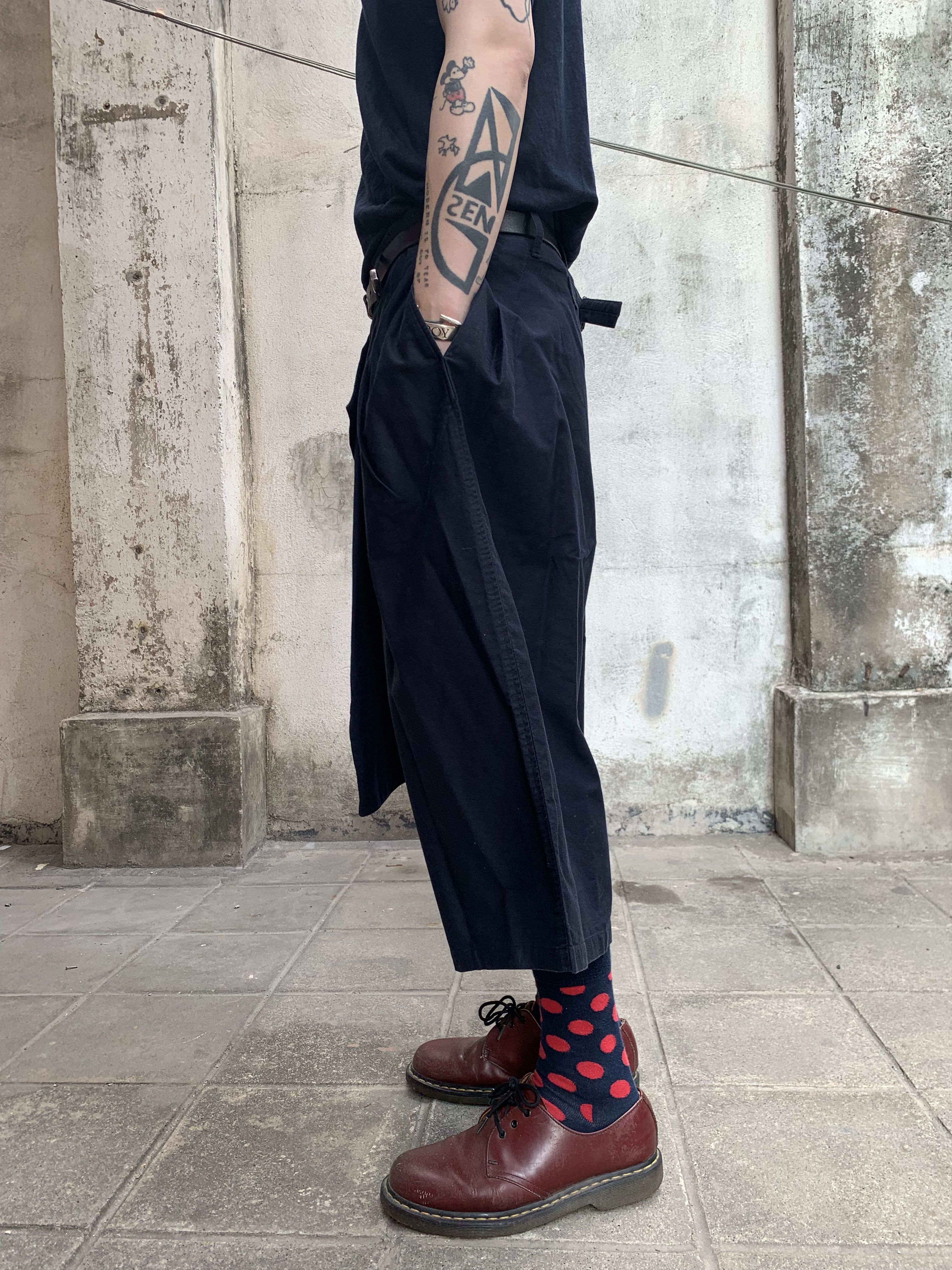 Yohji Yamamoto Yohji Yamamoto Pour Homme SS17 Runway Layered Cropped Pants Size US 36 / EU 52 - 3 Thumbnail