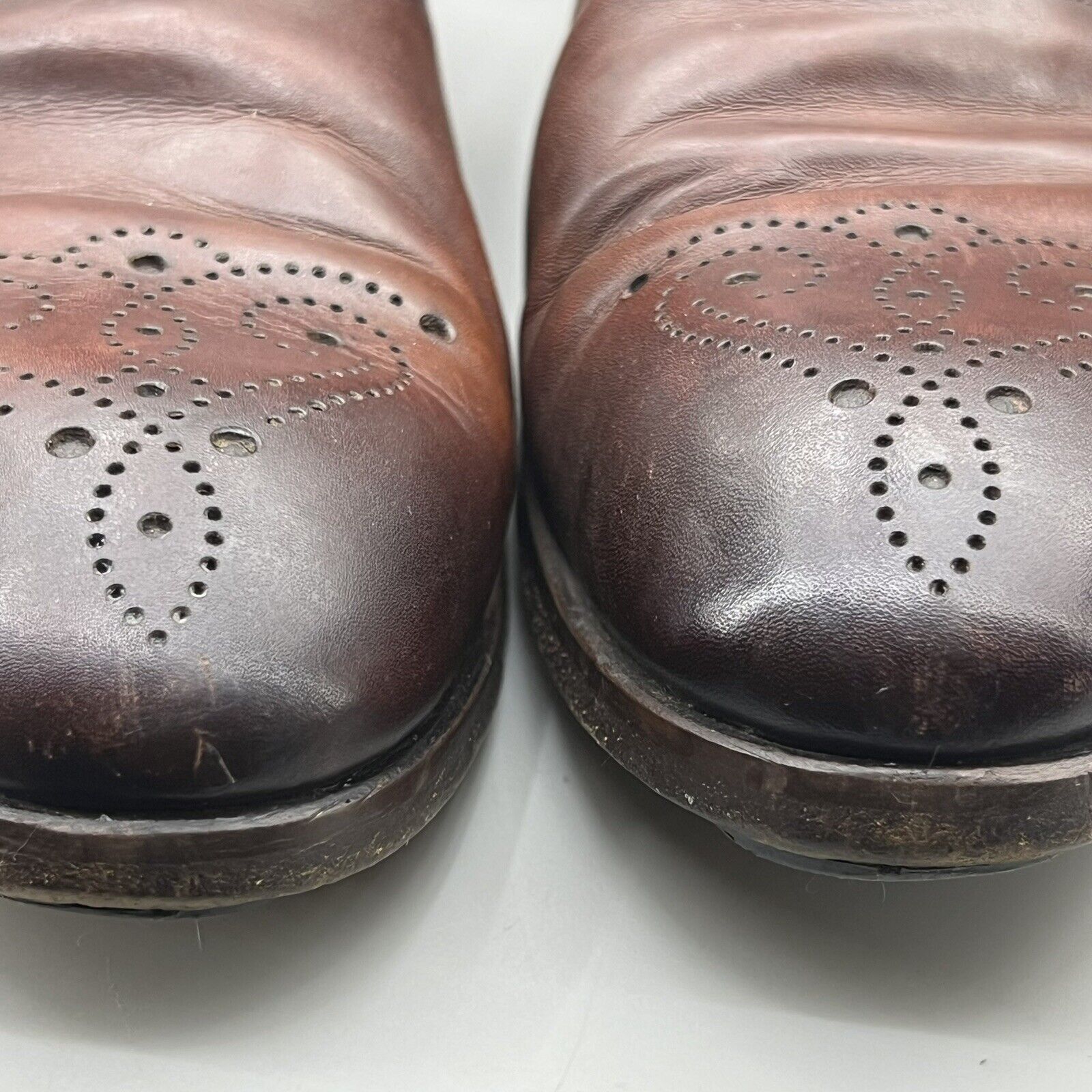 Magnanni Magnanni Manolo Medallion Shoes Men's Size 9 M Cognac Brown Size US 9 / EU 42 - 10 Thumbnail