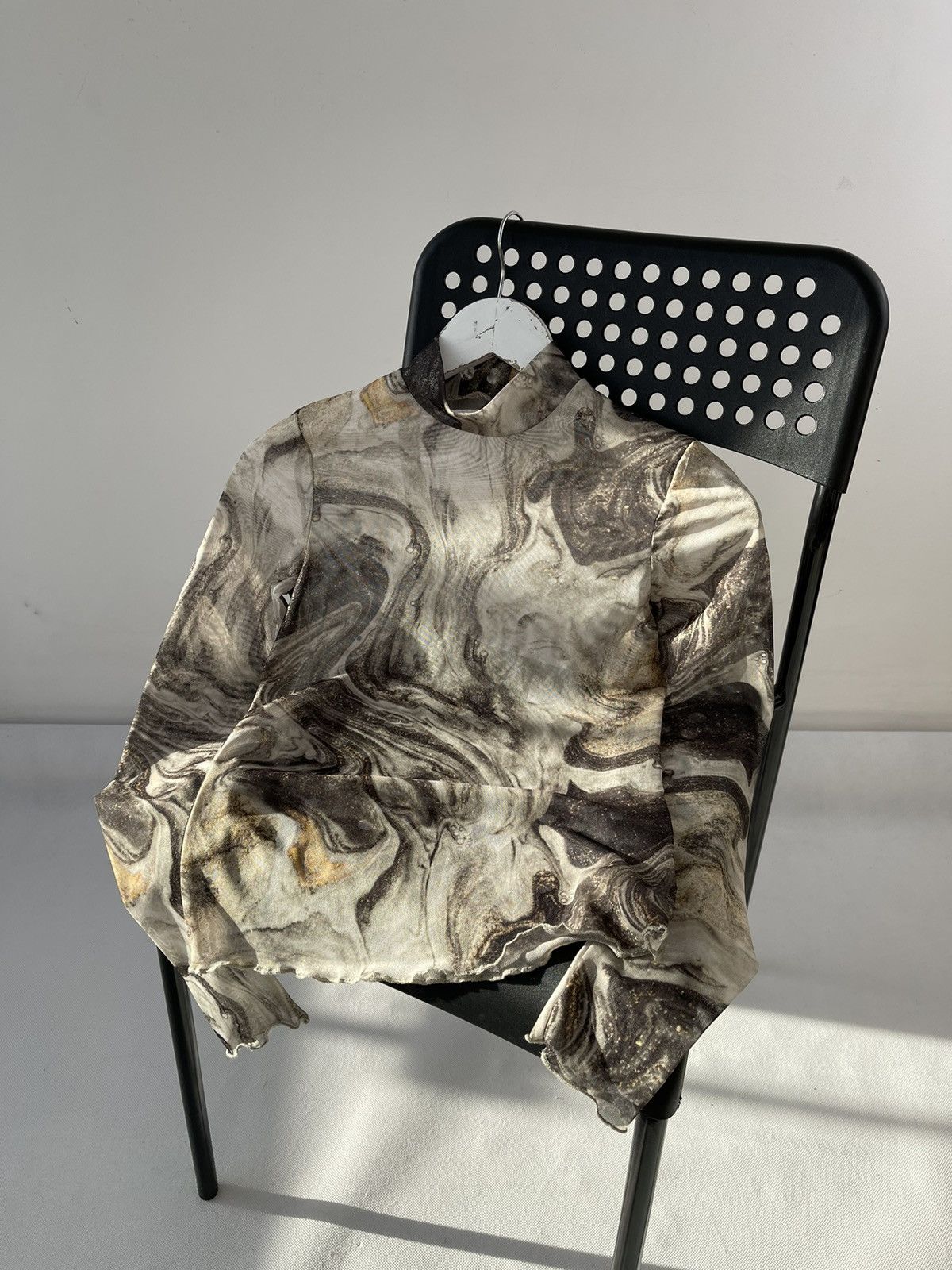 Hysteric Glamour × Japanese Brand Mesh Y2K Long Sleeve Cropped Top Jean Paul Gaultier Style Size M / US 6-8 / IT 42-44 - 1 Thumbnail
