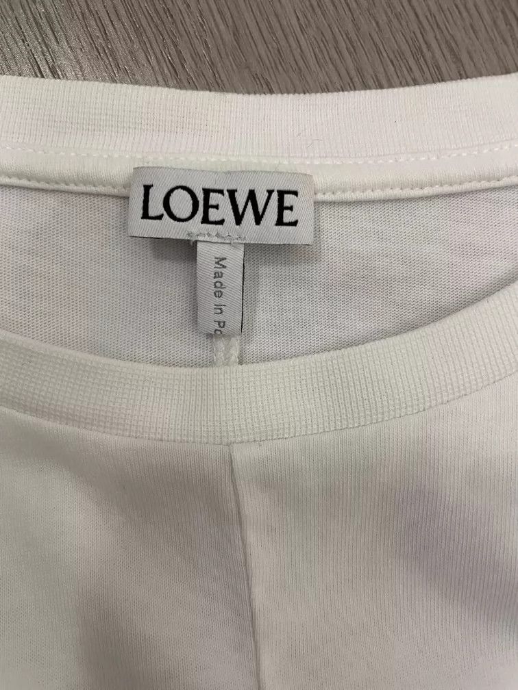 Loewe LOEWE White embroidered small Logo irregular bottom short Size S / US 4 / IT 40 - 4 Thumbnail