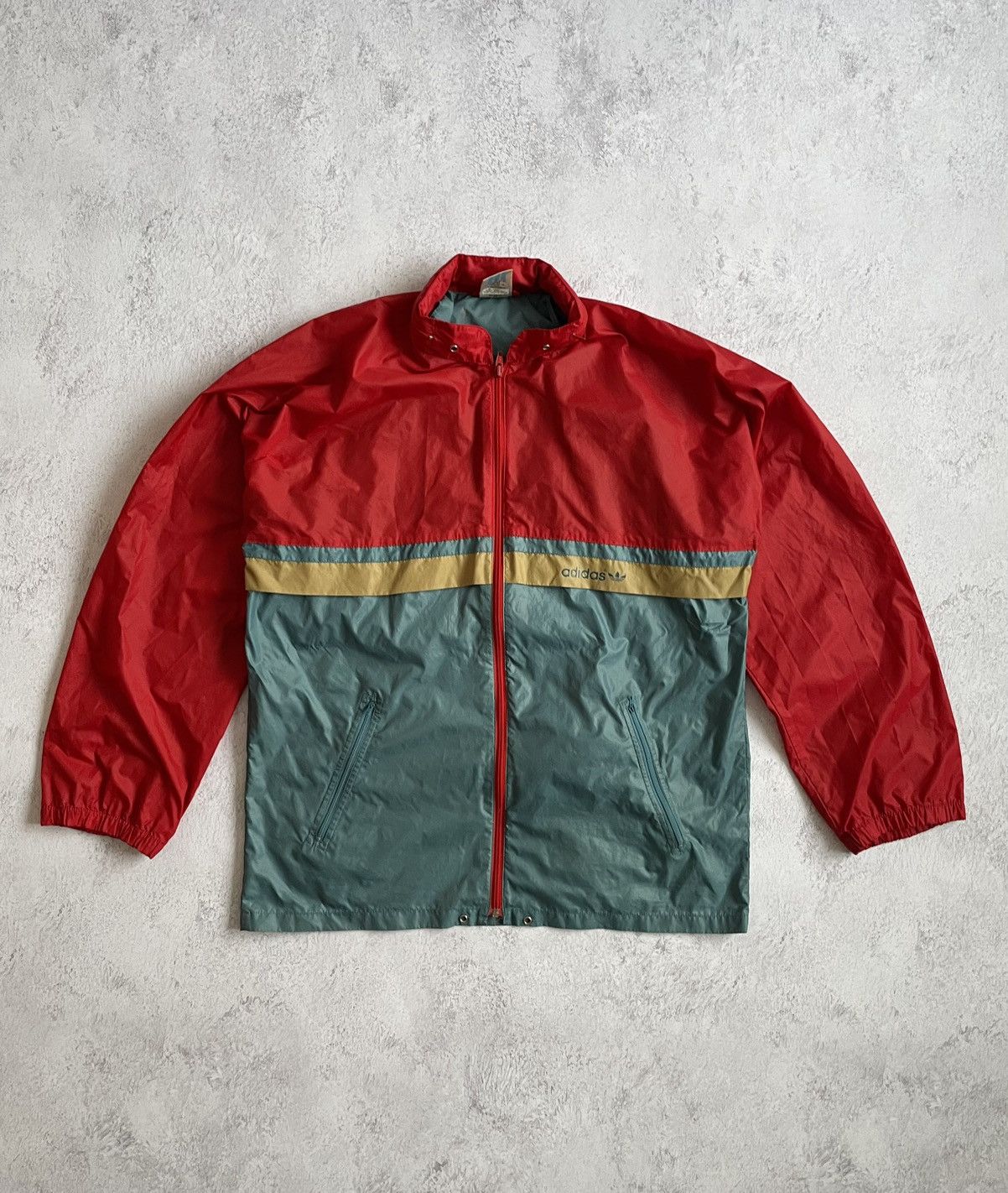 Vintage Adidas Vintage 90s Raincoat Light Jacket Retro 90s Size US L / EU 52-54 / 3 - 1 Thumbnail