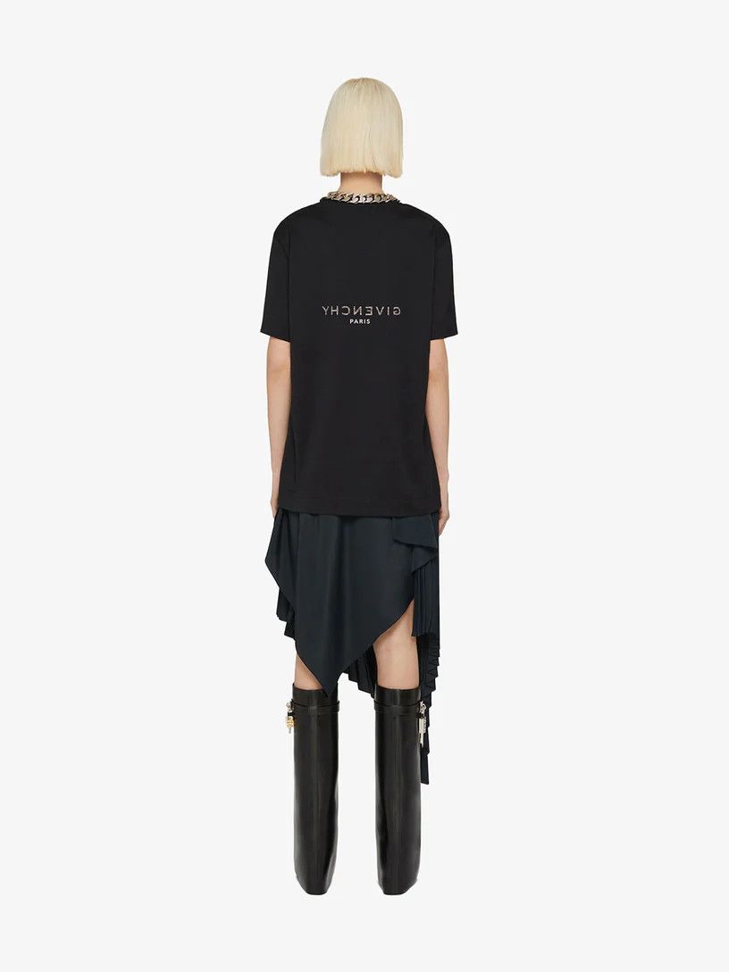Givenchy o1w1db10326 Short Sleeve Classic Fit T-Shirt in Black Size L / US 10 / IT 46 - 4 Thumbnail