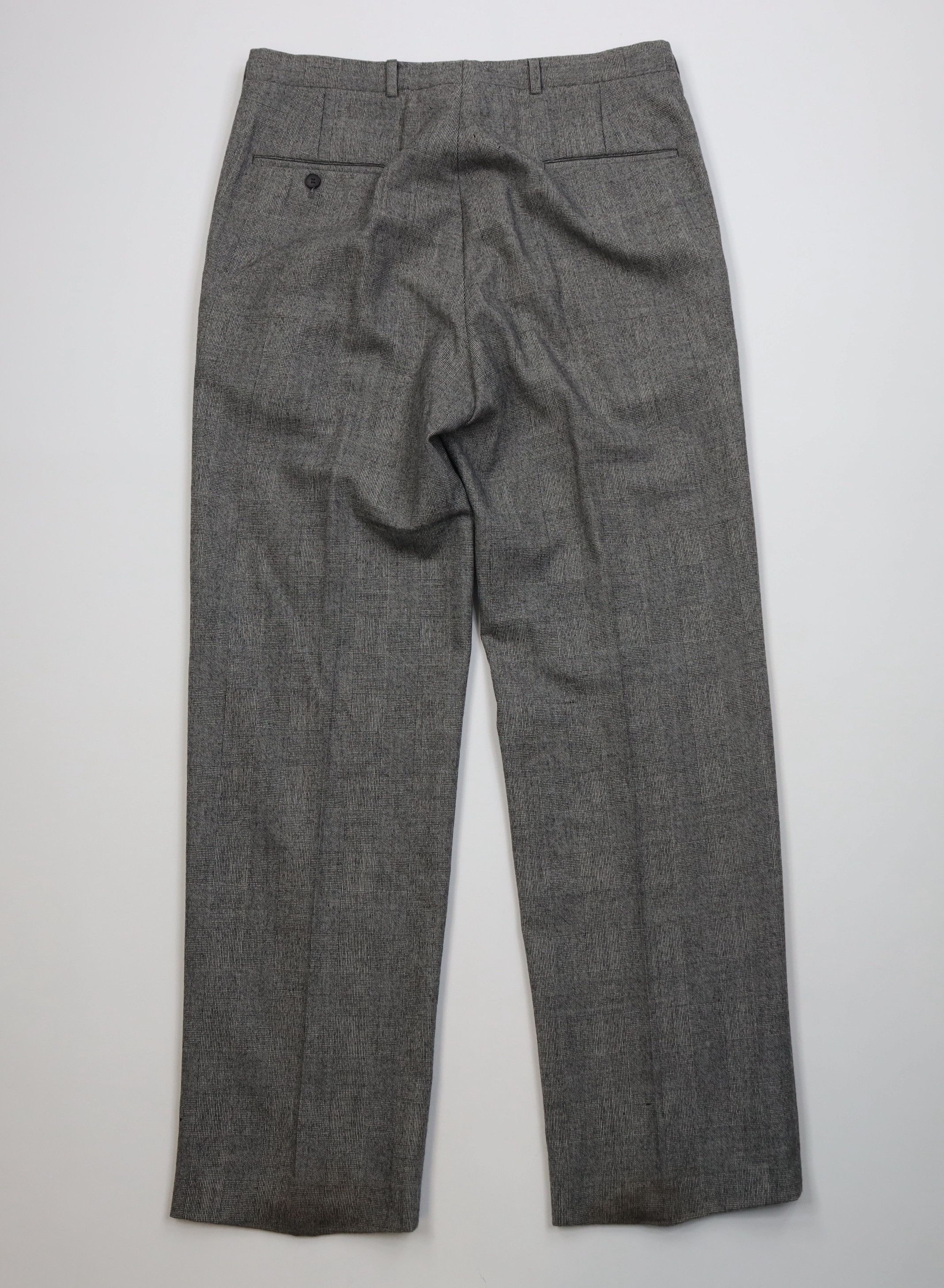 Christian Dior Monsieur Vintage 70s Christian Dior Knit Wide Leg Chino Pants Plaid Size US 34 / EU 50 - 12 Thumbnail