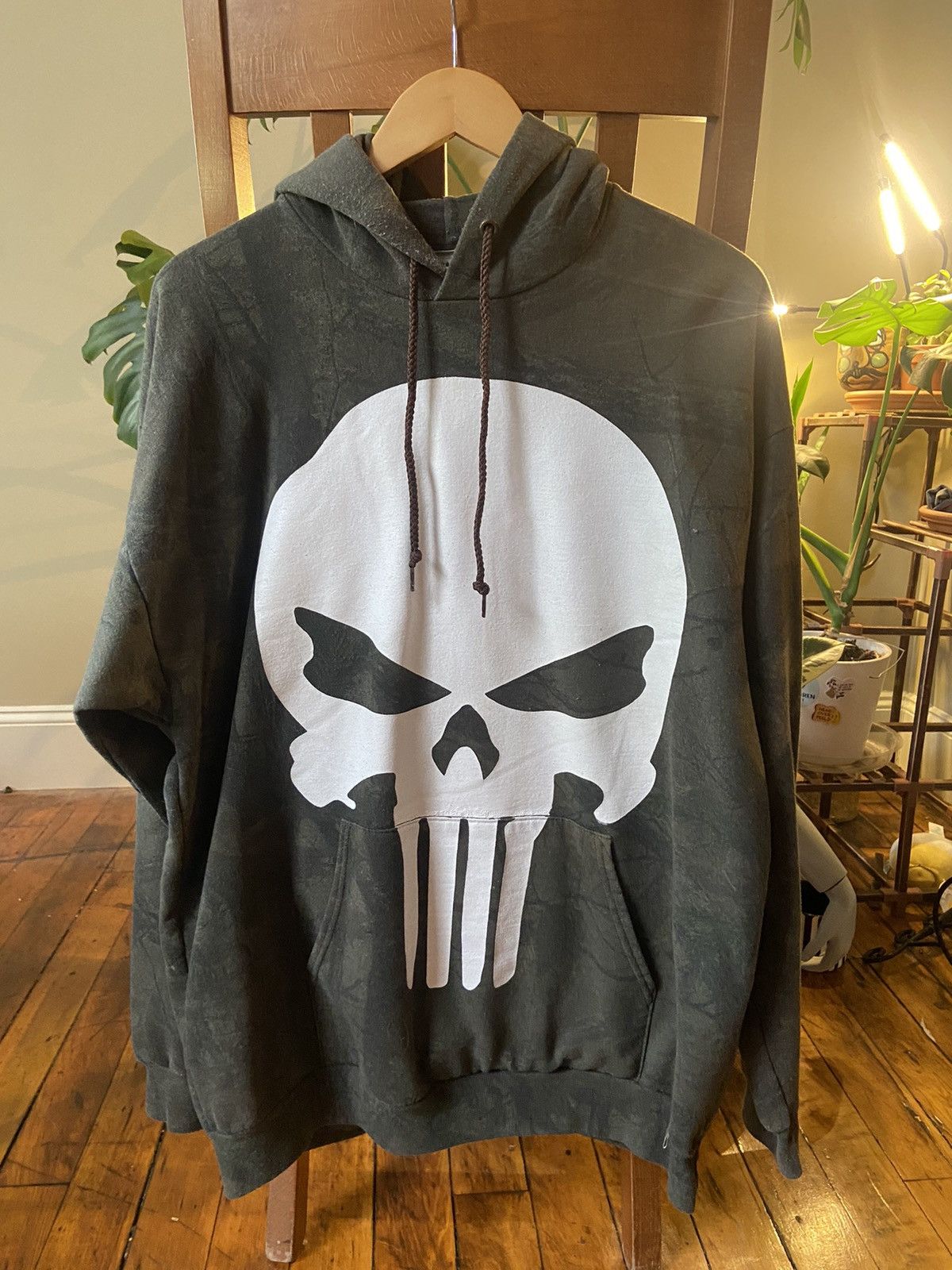 image of Warren Lotas X Punisher Tree Camo Hoodie, Men's (Size XL)