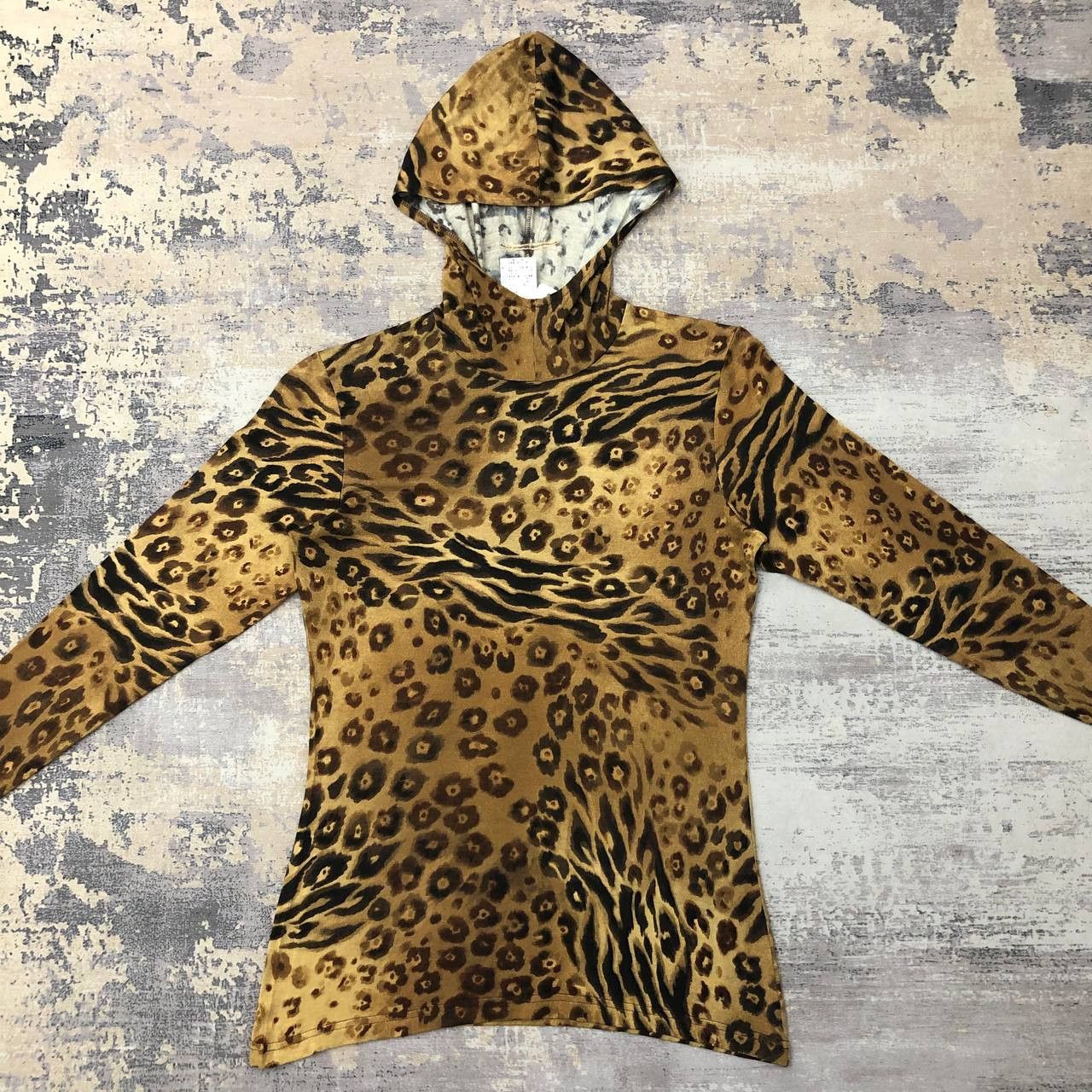 agnes b. T237 AGNES B MADE IN FRANCE LEOPARD HOODIES Size S / US 4 / IT 40 - 3 Thumbnail