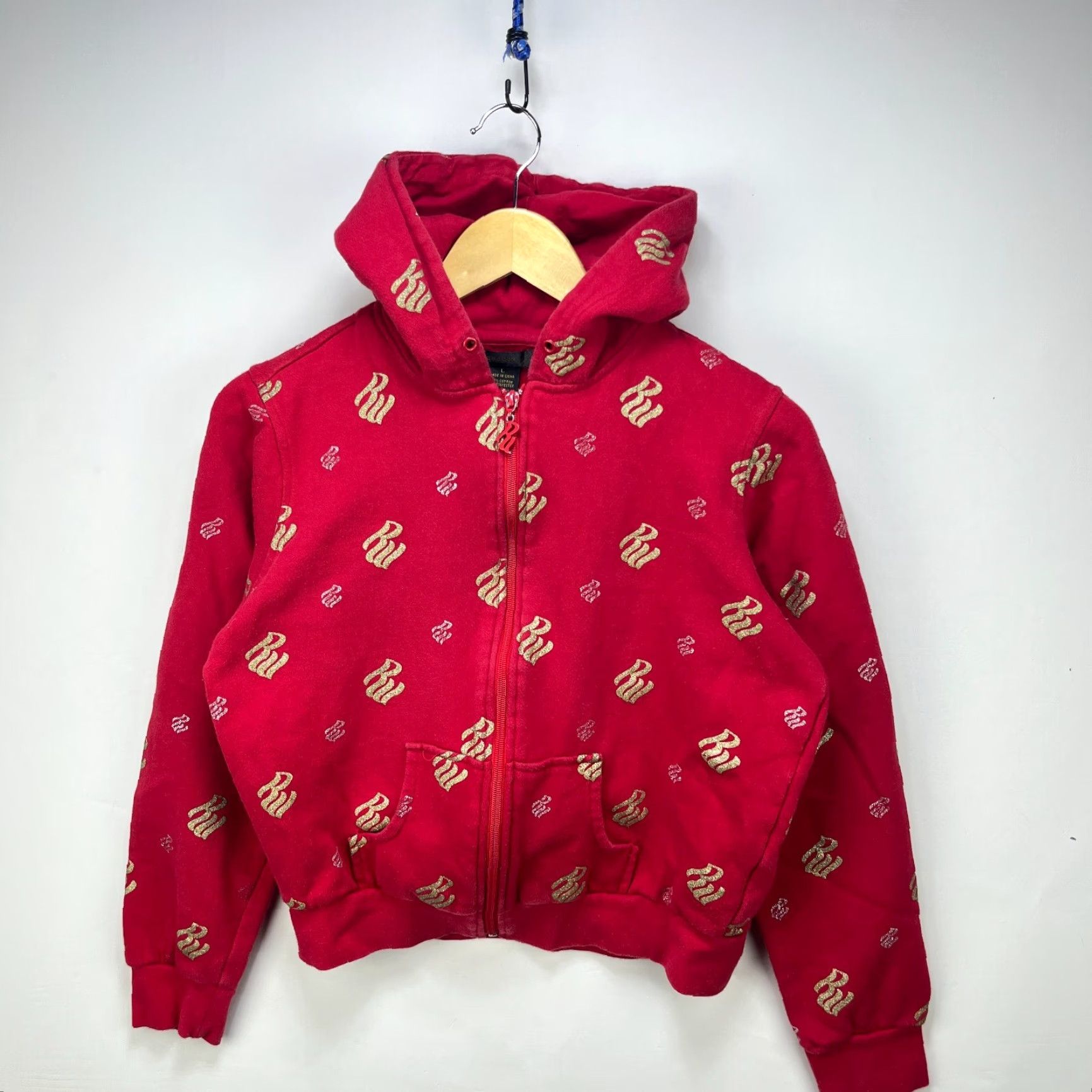 Rocawear VINTAGE Rocawear Y2K Zip-Up Hoodie Women L Red Hoodie Womens L Rocawear Zip-Up Y2K Red Size L / US 10 / IT 46 - 2 Thumbnail