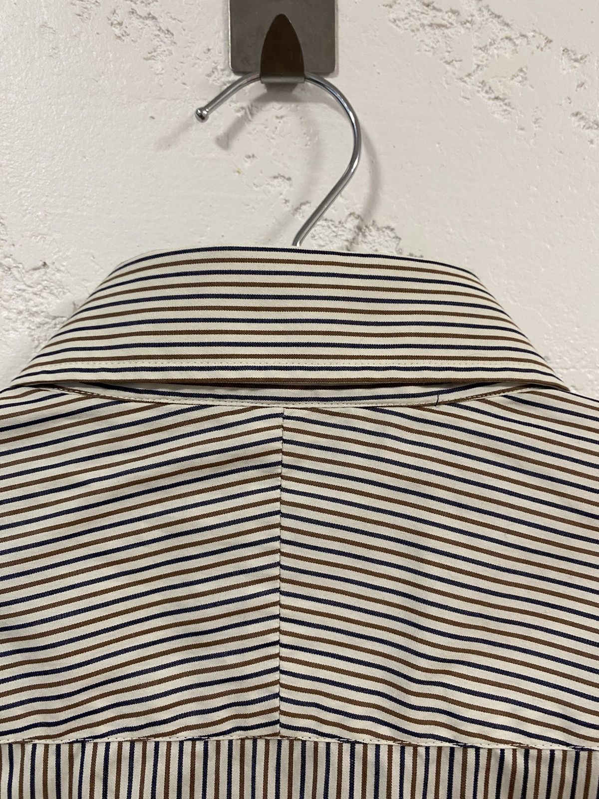 Aquascutum Aquascutum Stripe Clun Check Pattern Button Shirt Size: 16 Size US M / EU 48-50 / 2 - 9 Thumbnail