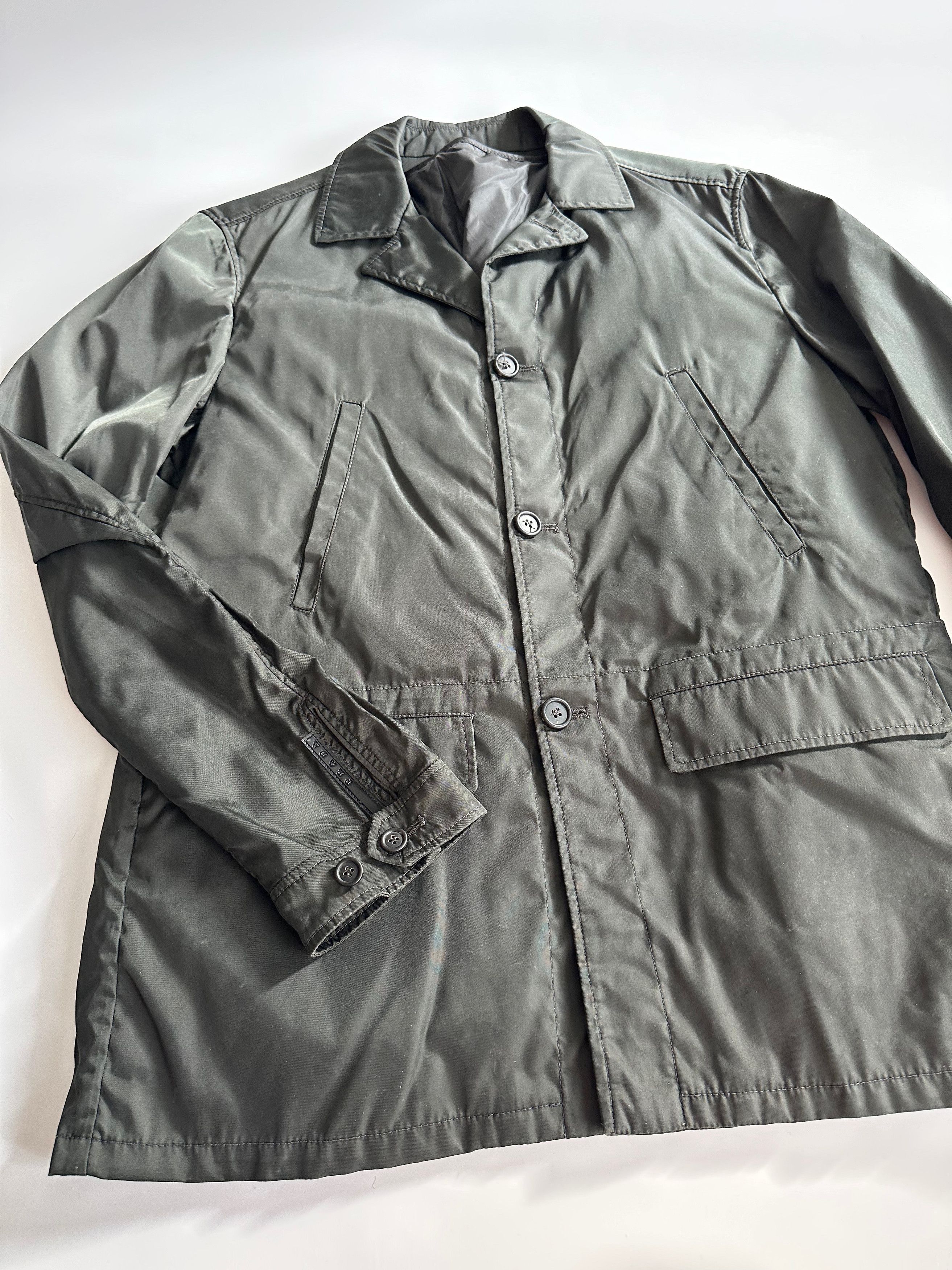 Prada Prada Black Tab Dark Green Jacket with Lining Size US L / EU 52-54 / 3 - 19 Thumbnail