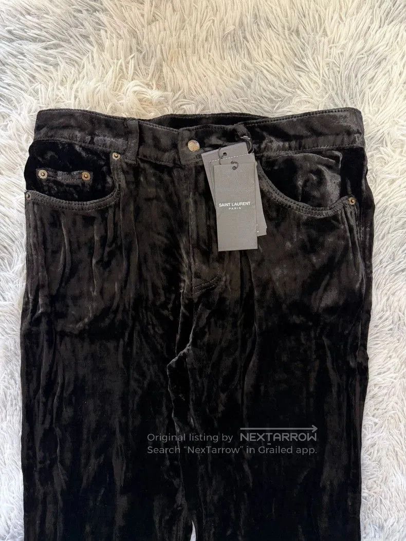 Saint Laurent Paris Saint Laurent SLP 19FW Velvet Trousers. Size US 31 - 3 Thumbnail
