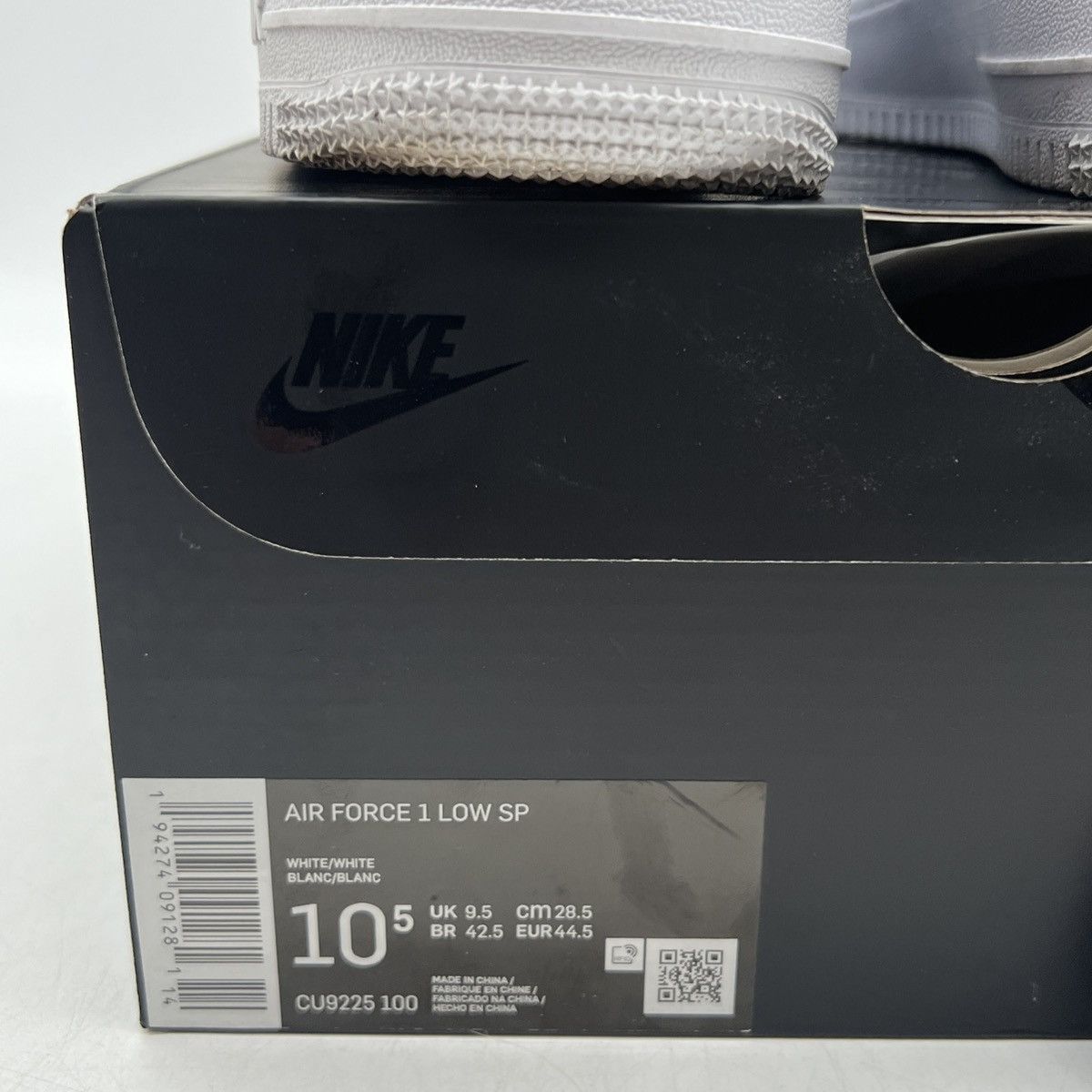 Nike Supreme x air force 1 box logo white Size US 10.5 / EU 43-44 - 6 Thumbnail