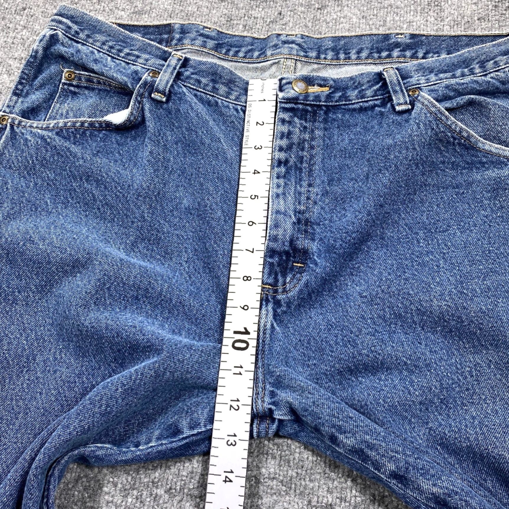 Wrangler VINTAGE (not applicable) Wrangler Jeans Mens 40x30 Blue Straight Leg Premium Quality Denim 5-Pocket Size US 40 / EU 56 - 5 Thumbnail