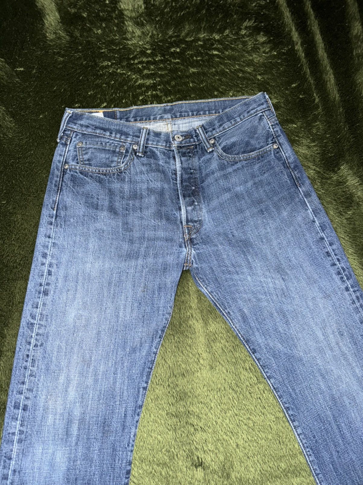 Levi's [W32/L32] Levi’s 501 Blank Tab Vintage Washed Denim Pants Size US 32 / EU 48 - 6 Thumbnail