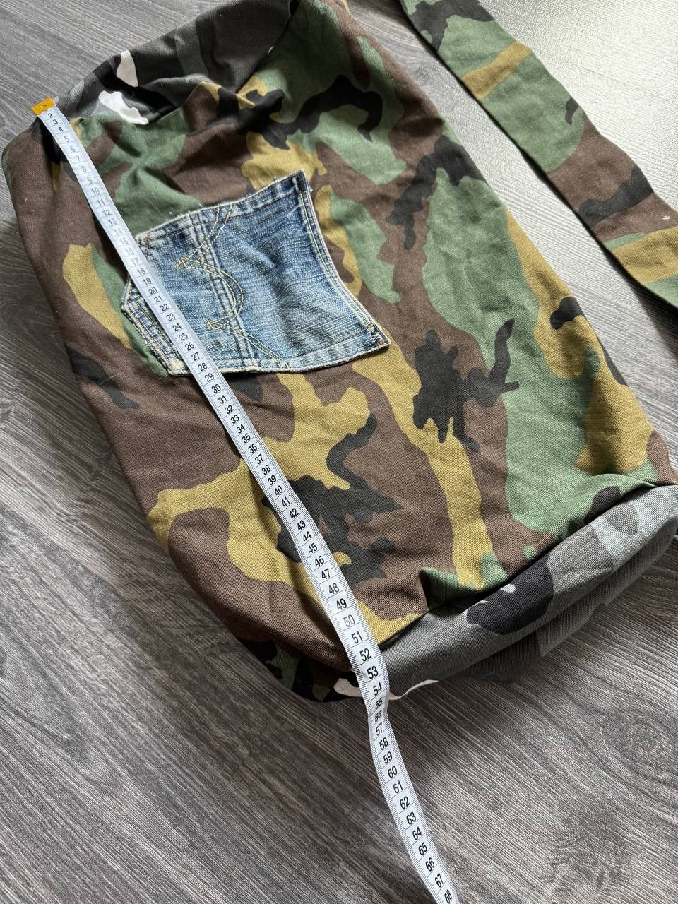 Vintage Vintage Camo Messenger Bag with Denim Pocket Size ONE SIZE - 10 Thumbnail