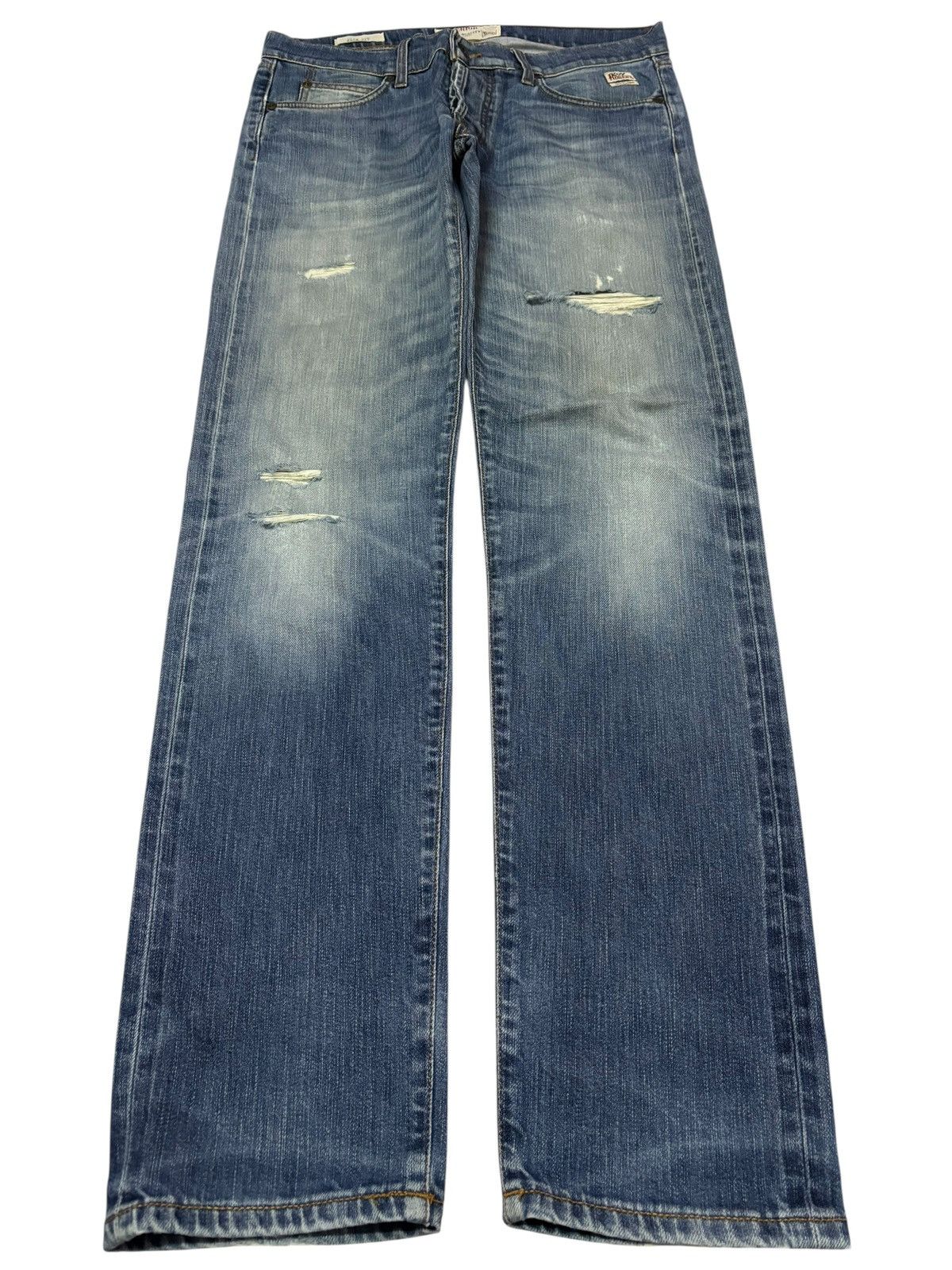 Roy Denim Vtg 90s Deadstock Roy Rogers Selvedge Distressed Jeans Size US 32 / EU 48 - 2 Thumbnail