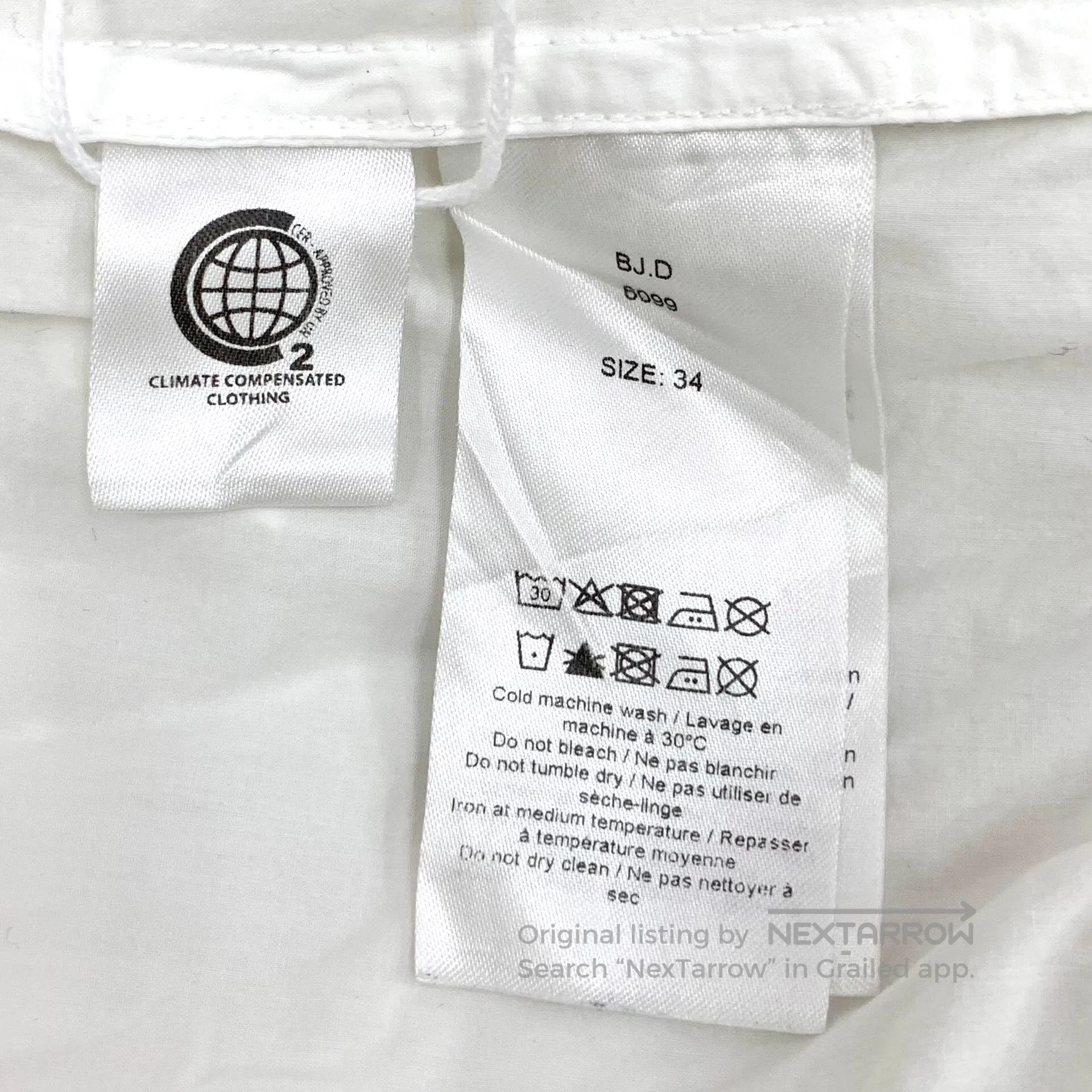Ganni Ganni White lace design cotton long sleeve shirt| Size XS / US 0-2 / IT 36-38 - 6 Thumbnail
