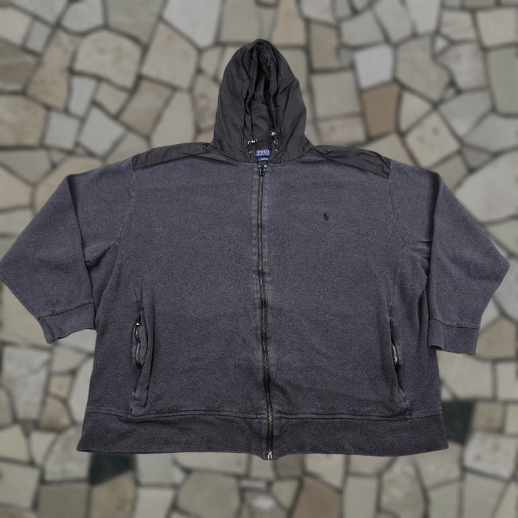 Polo Ralph Lauren Polo Ralph Lauren Jacket Gray Mens 3XB 3XL Big Estate Rib Hoodie Sweatshirt Zip Size US XXL / EU 58 / 5 - 1 Thumbnail