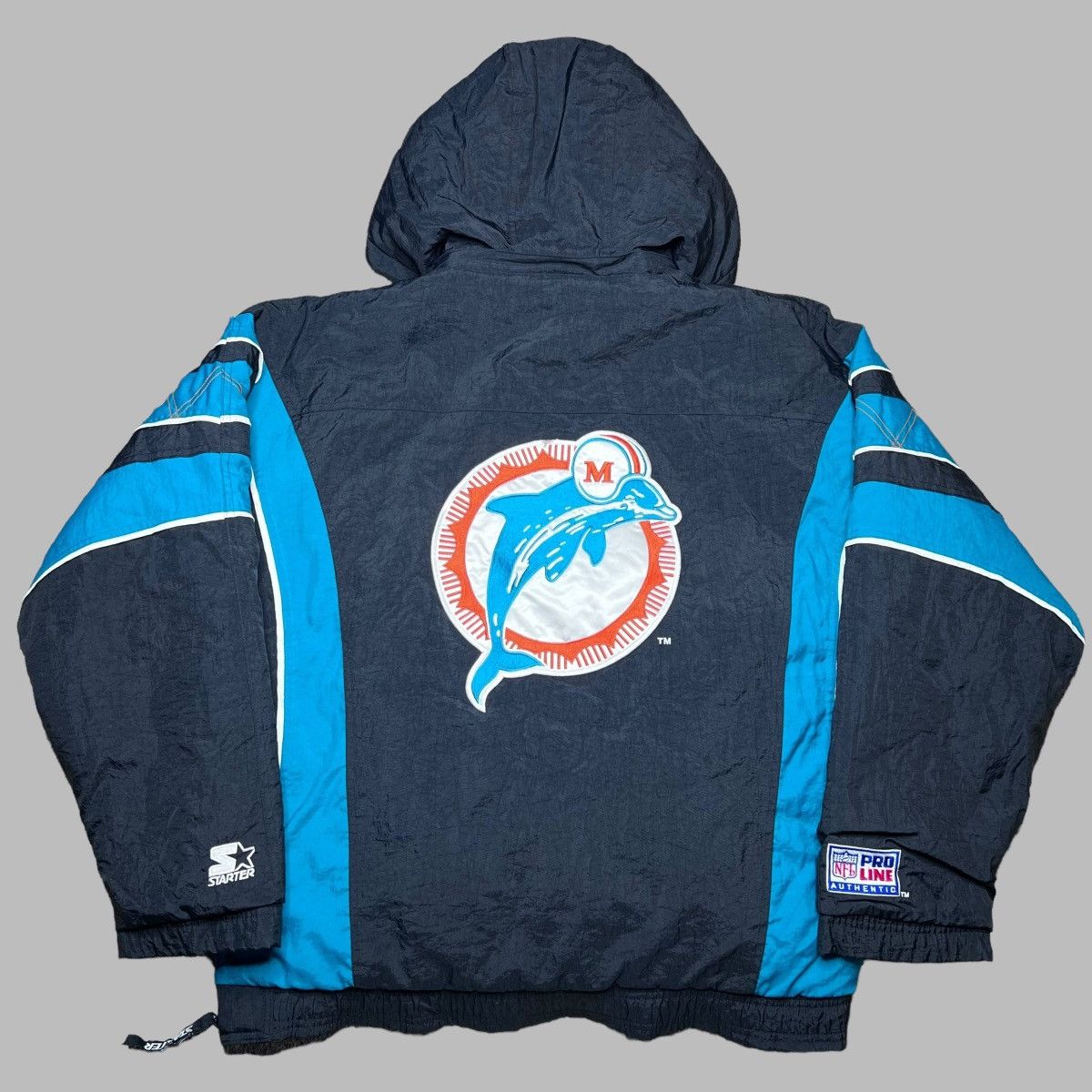NFL × Starter × Vintage Vintage 1990s NFL Miami Dolphins Starter Puffer Jacket Size US L / EU 52-54 / 3 - 2 Thumbnail