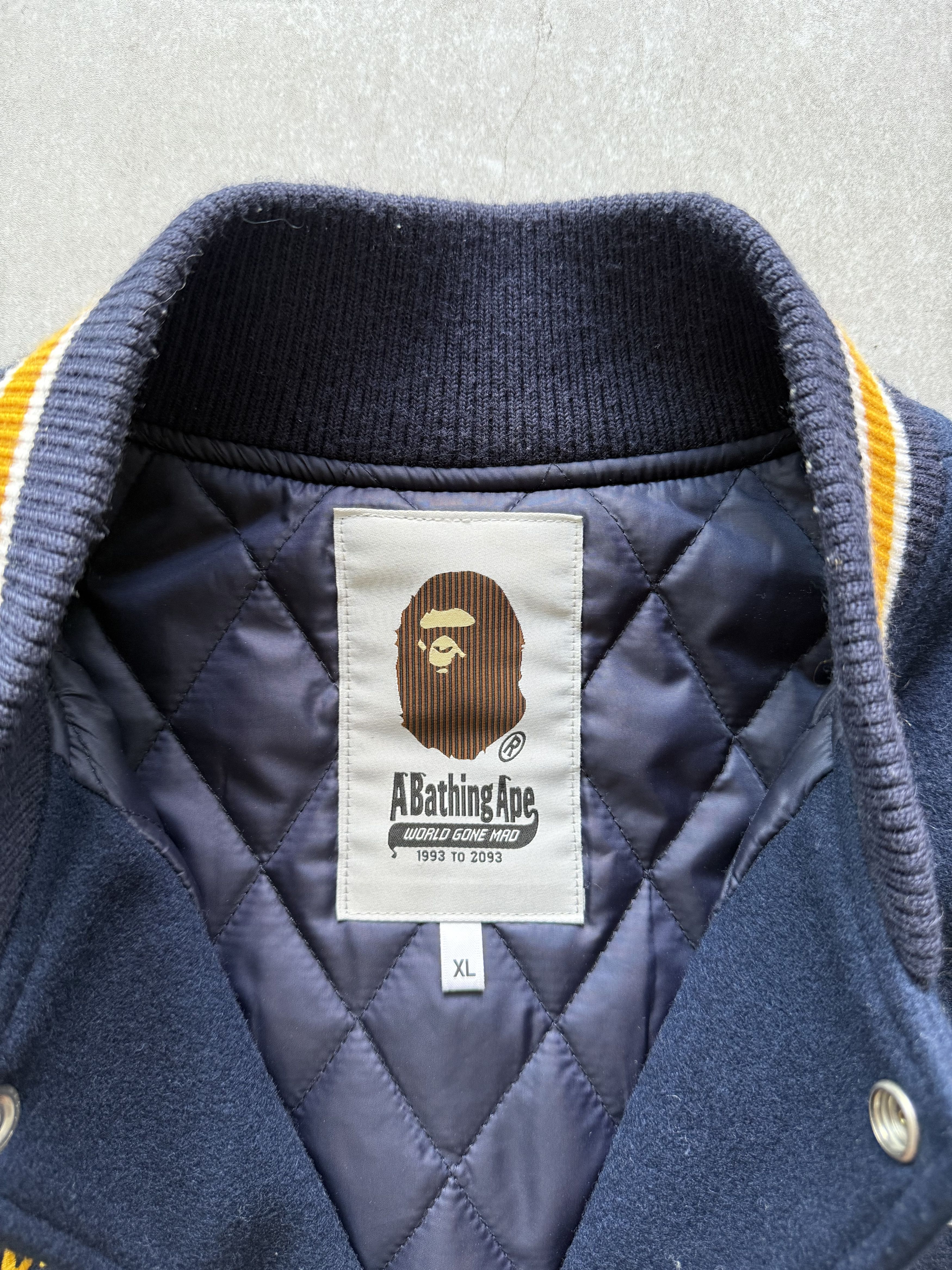 Bape A.S.N.K.Ape Bathing Ape Varsity Jacket Size US XL / EU 56 / 4 - 3 Thumbnail