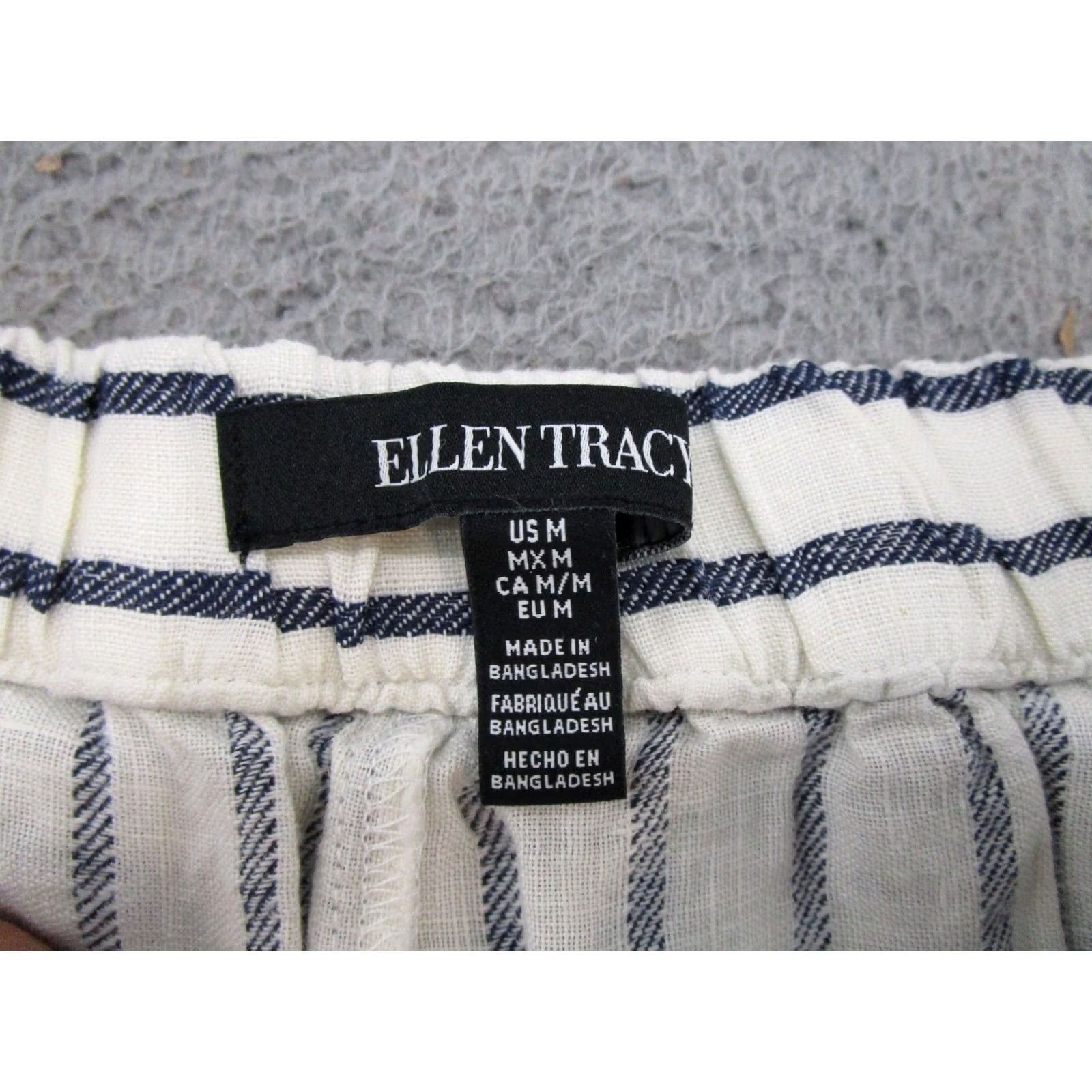 Ellen Tracy Ellen Tracy Linen Shorts Pull-On Breezy Beach Striped Shorts M NEW Women Short Multicolor Summer 90s? Size 32" / US 10 / IT 46 - 3 Thumbnail