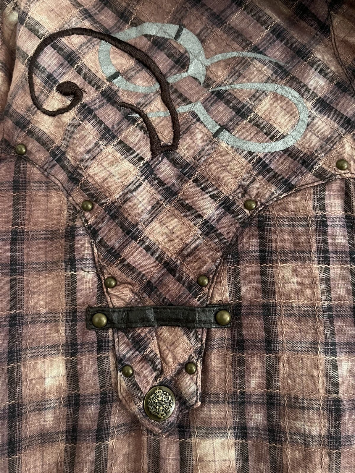 In The Attic In The Attic Western Button Shirt Rivet Tribal Goth Punk Size US L / EU 52-54 / 3 - 4 Thumbnail