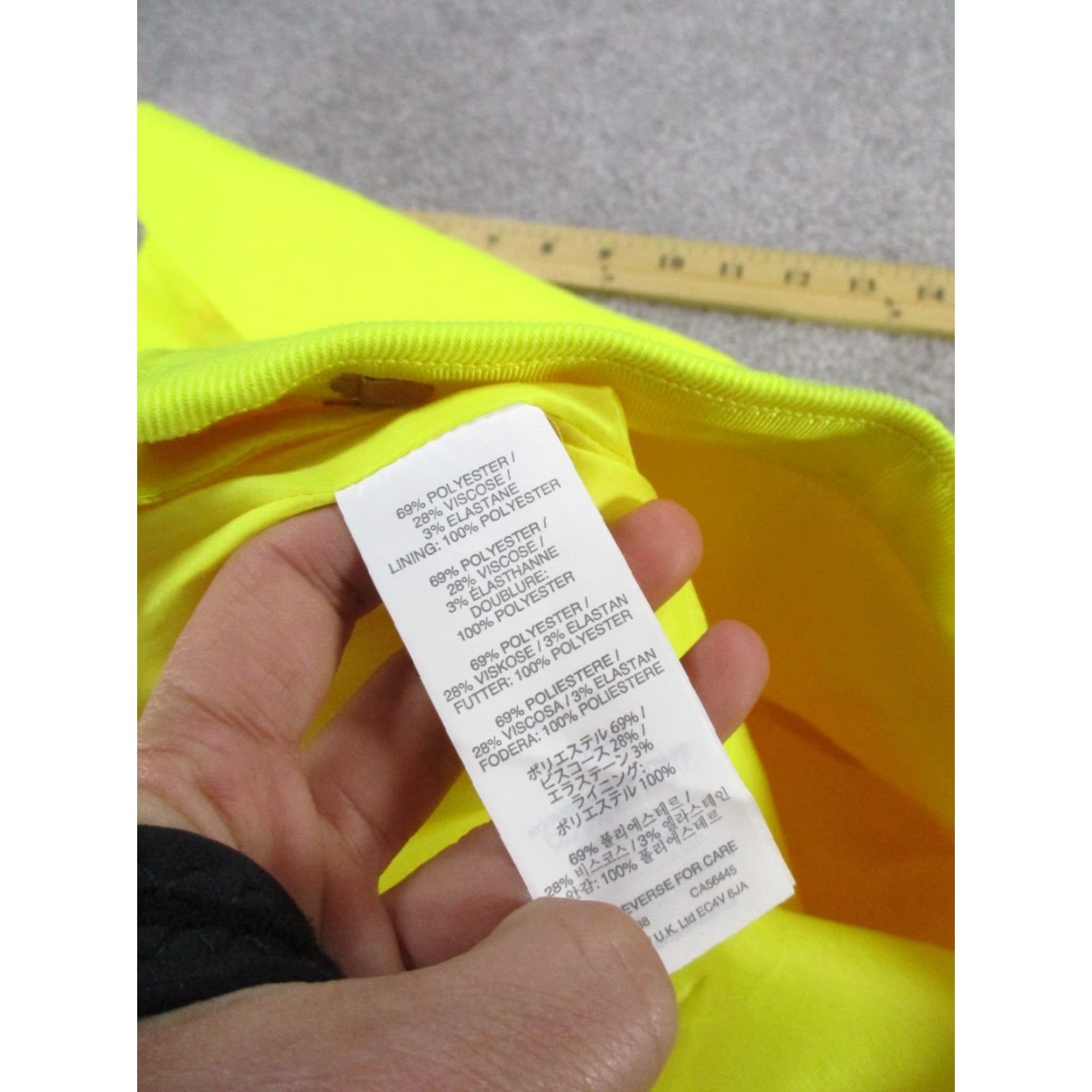 J.Crew VINTAGE J. Crew Pencil Skirt Womens 4 Yellow Full Front Zip Size 27" / US 4 / IT 40 - 7 Thumbnail