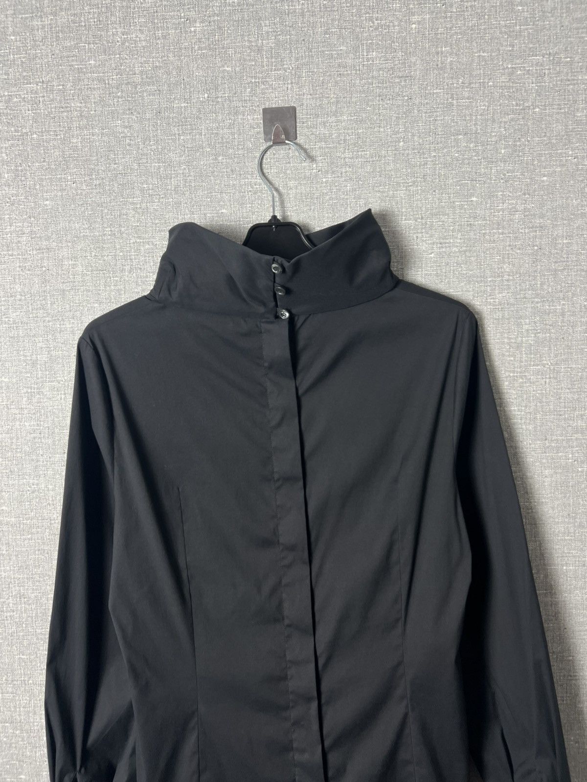 Prada Prada High Neck Long Sleeve Blouse Shirt Back Button Detail Size M / US 6-8 / IT 42-44 - 13 Thumbnail