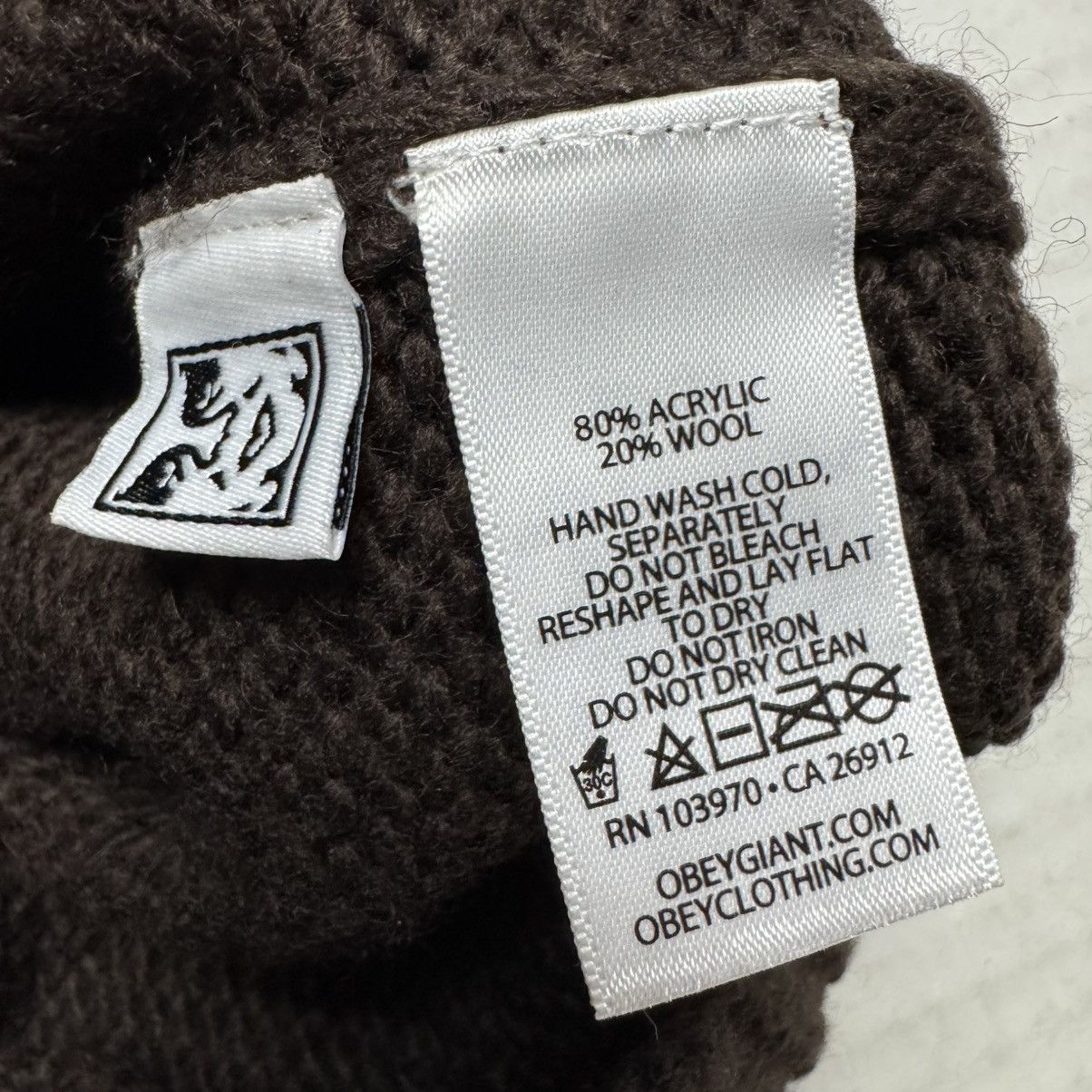 Obey Obey Wool Blend Alden Sweater Vest In Brown W/ Contrast Trim Size US M / EU 48-50 / 2 - 7 Thumbnail