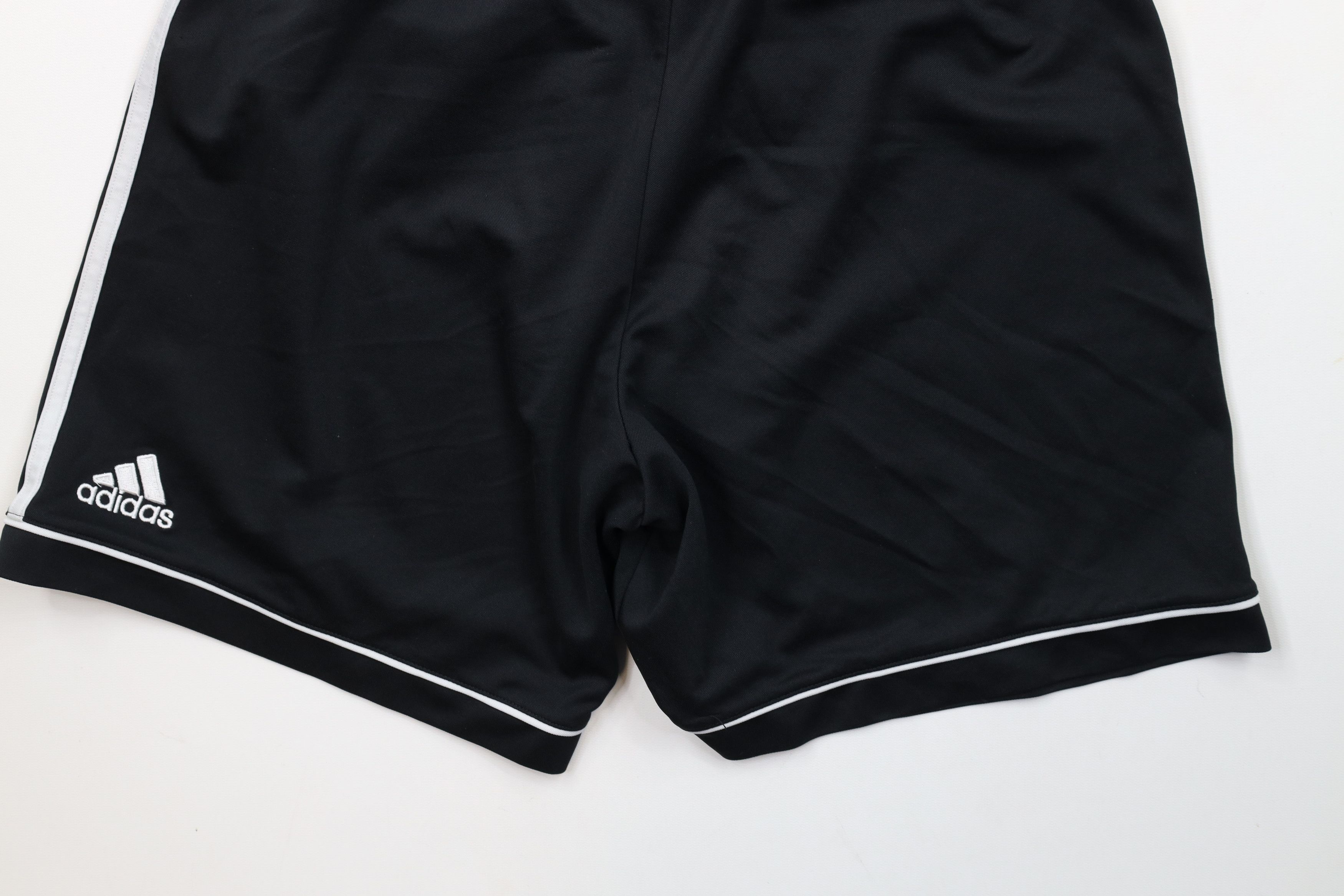 Adidas × Vintage Vintage Adidas Striped Running Jogging Soccer Shorts Black Size US 34 / EU 50 - 8 Thumbnail