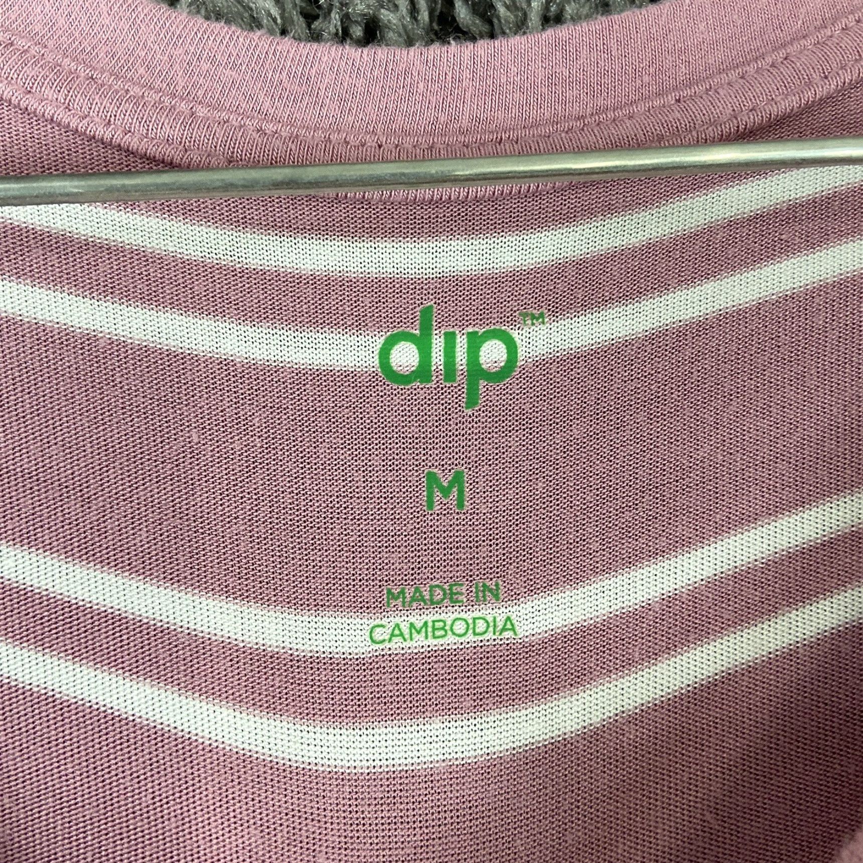 Pinko Dip Dip Pink White Striped Dress T-Shirt Dress Women M Short Sleeve Knee Length Pink Colorful 2010s Womens Size 32" / US 10 / IT 46 - 6 Thumbnail