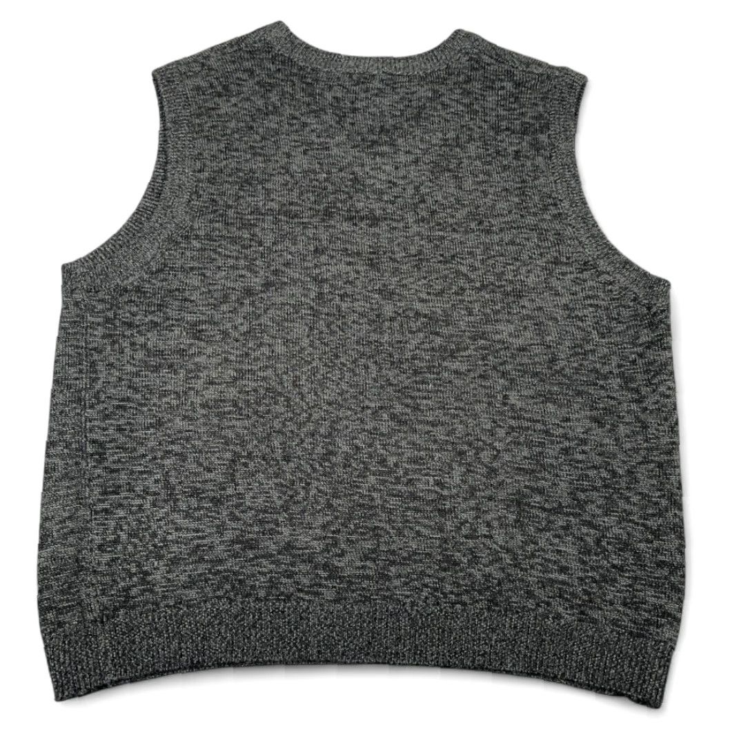 Blair VINTAGE John Blair Sweater Vest Adult XL Gray Black Wool Blend 90s Sleeveless V-Neck Mens Size US XL / EU 56 / 4 - 3 Thumbnail