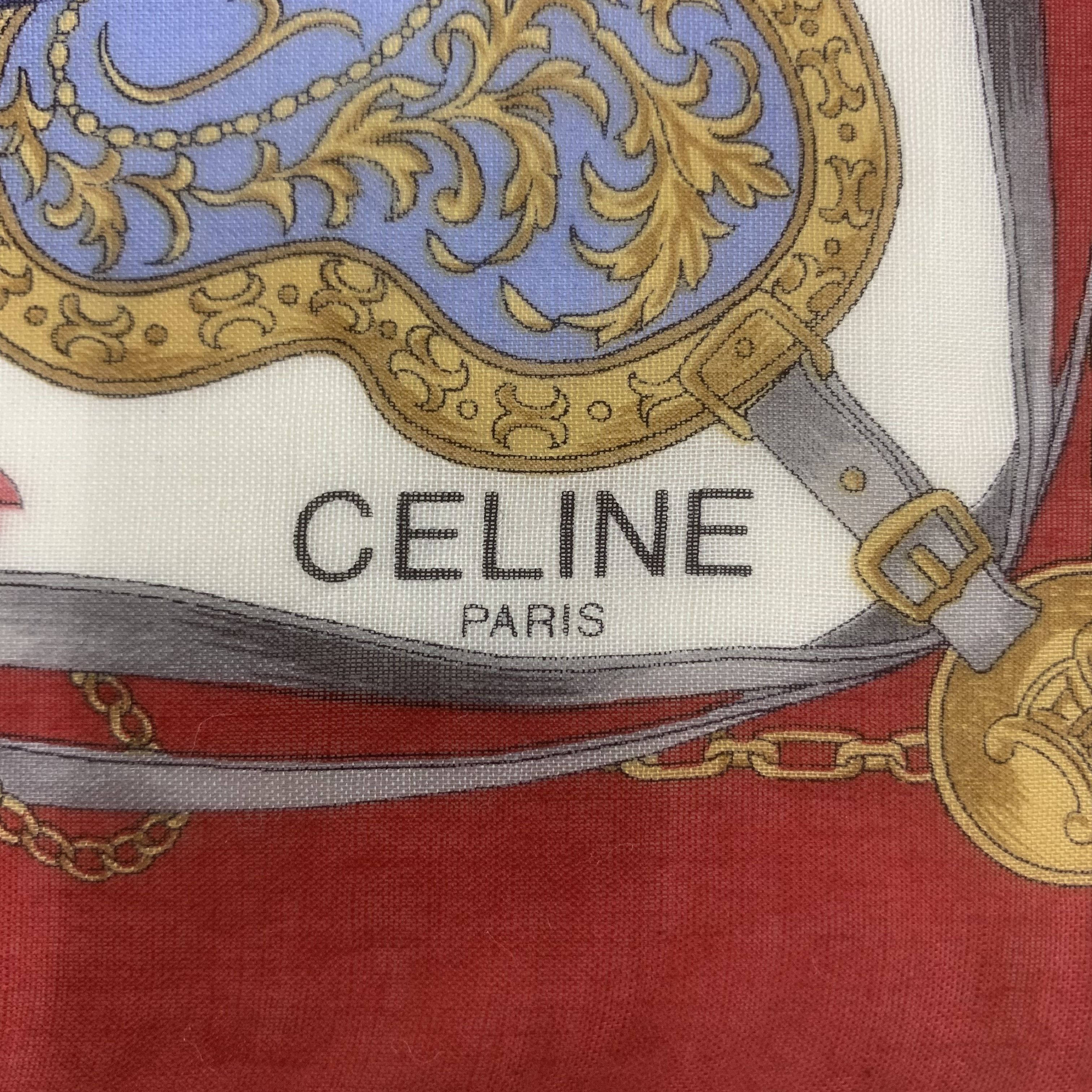 Celine Celine Handkerchief Bandana Neckerchief Square TB3495 Size ONE SIZE - 4 Thumbnail