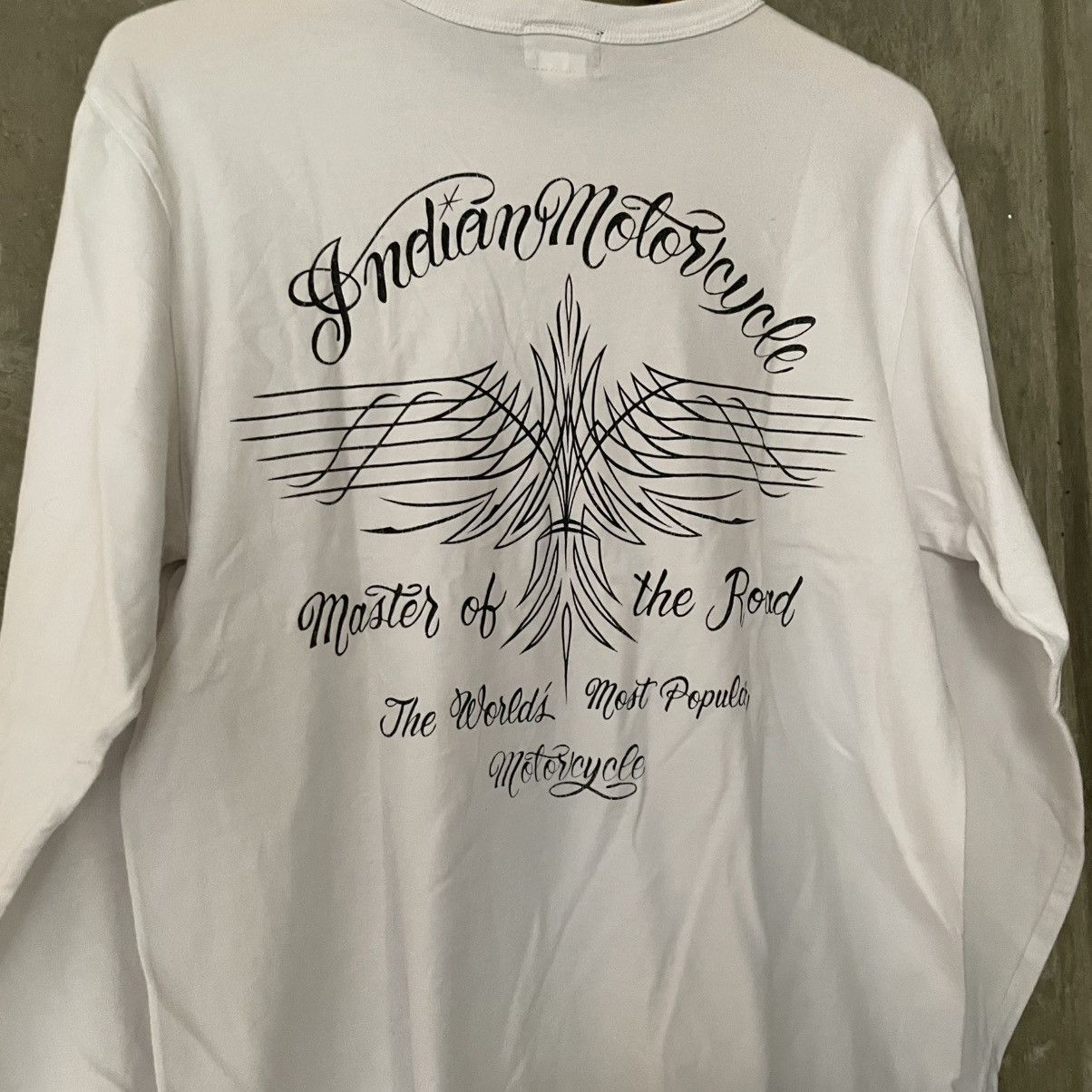 Indian Motorcycle × Japanese Brand × Toyo Enterprises Indian Motorcycle Hand Lettering Toyo Enterprise Long Sleeve Size US M / EU 48-50 / 2 - 13 Thumbnail