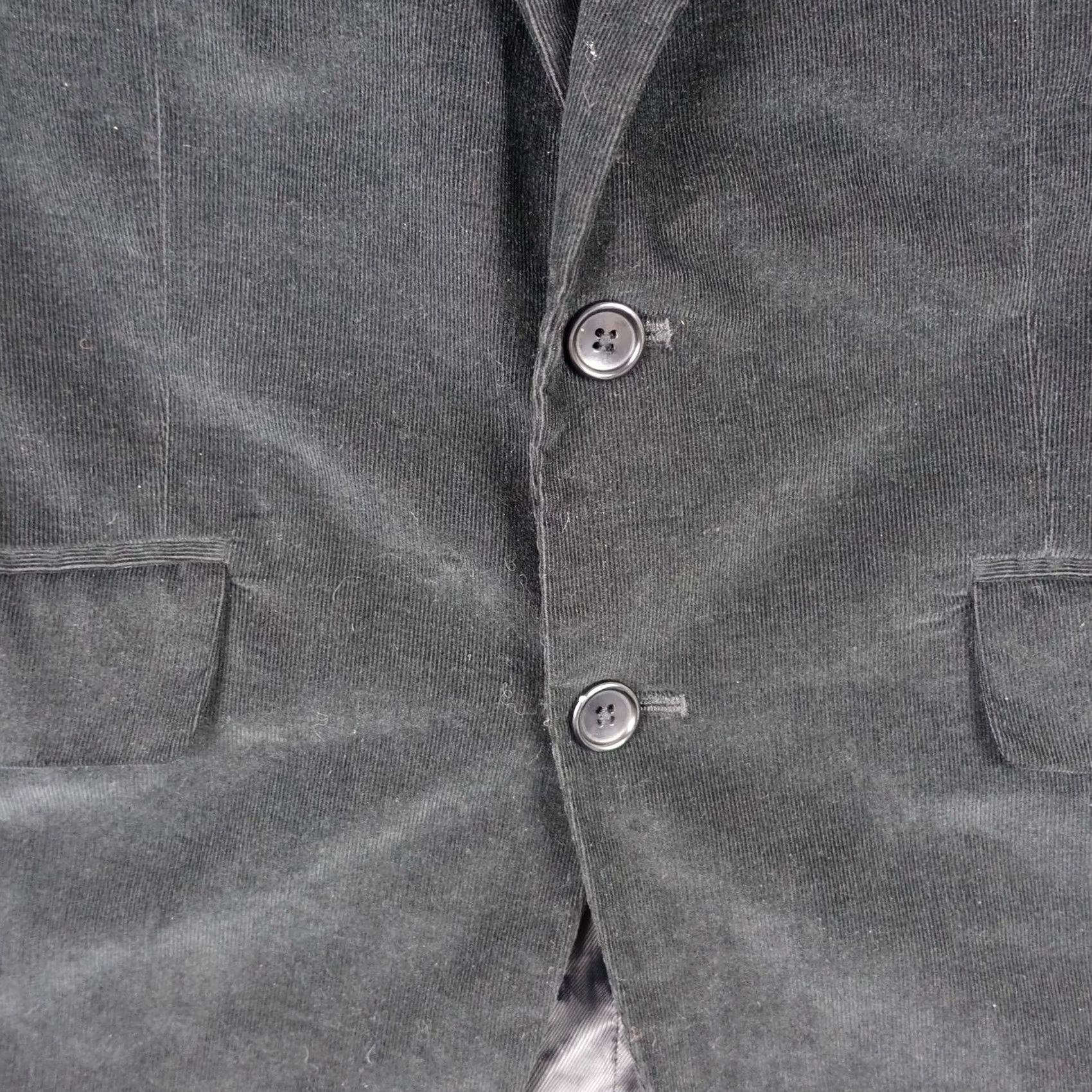 Banana Republic Banana Republic Blazer Mens 38 Short Black Corduroy Suit Jacket Sport Coat VTG Size US 38 / EU 54 - 3 Thumbnail
