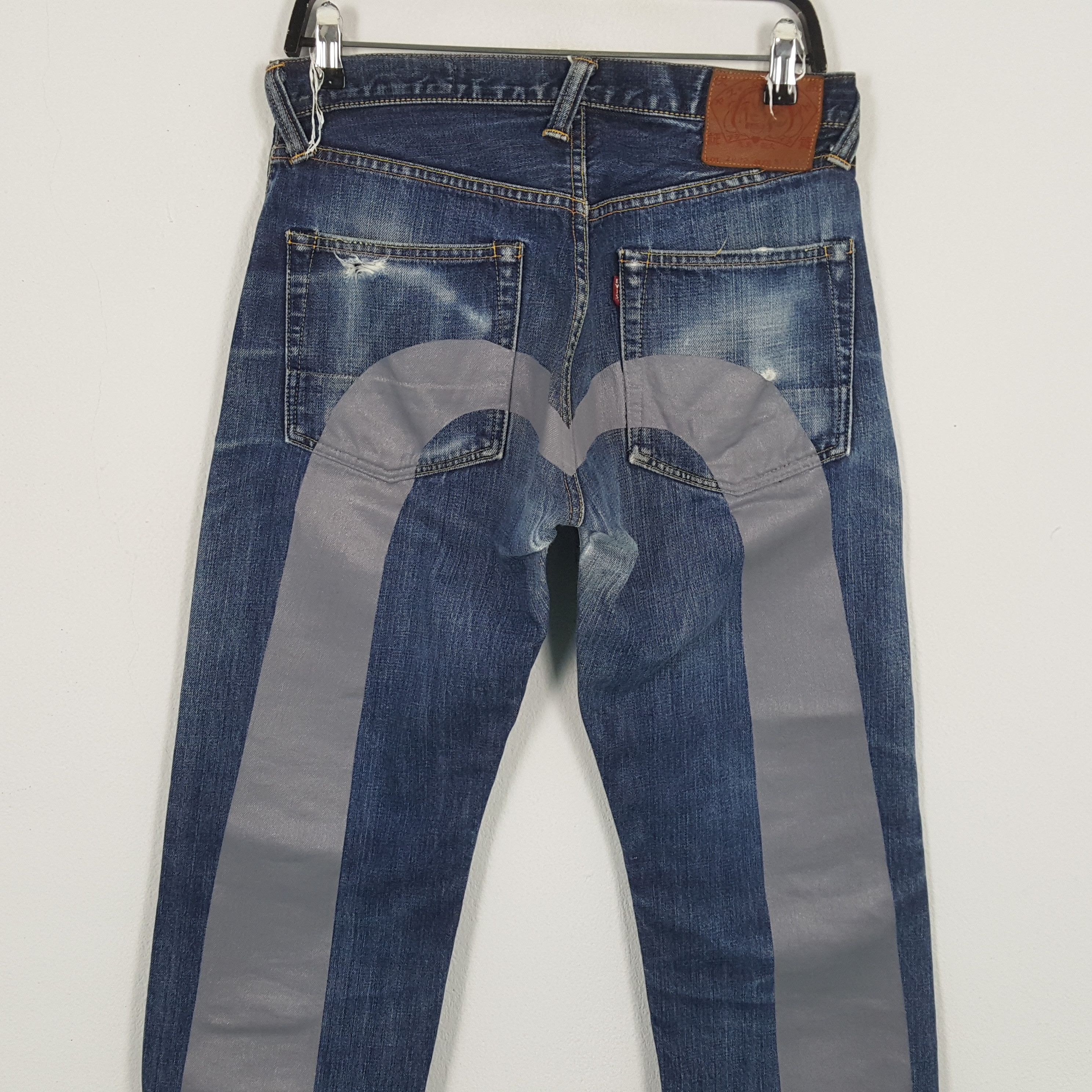 Japanese Brand × Vintage Yamane EVISU Japanese Brand Streetwear Custom Daicock Jeans Size US 29 - 2 Thumbnail