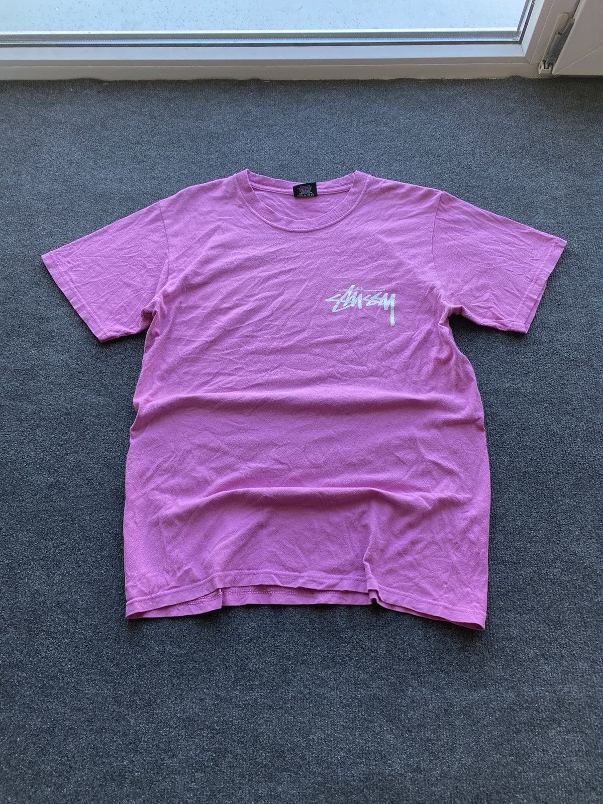 Stussy 🔥00s Stussy American Classics Pink Tee mens S Size US S / EU 44-46 / 1 - 1 Thumbnail