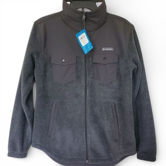Columbia NWT Columbia Benton Springs Overlay Fleece Sherpa Jacket SM Size S / US 4 / IT 40 - 2 Thumbnail