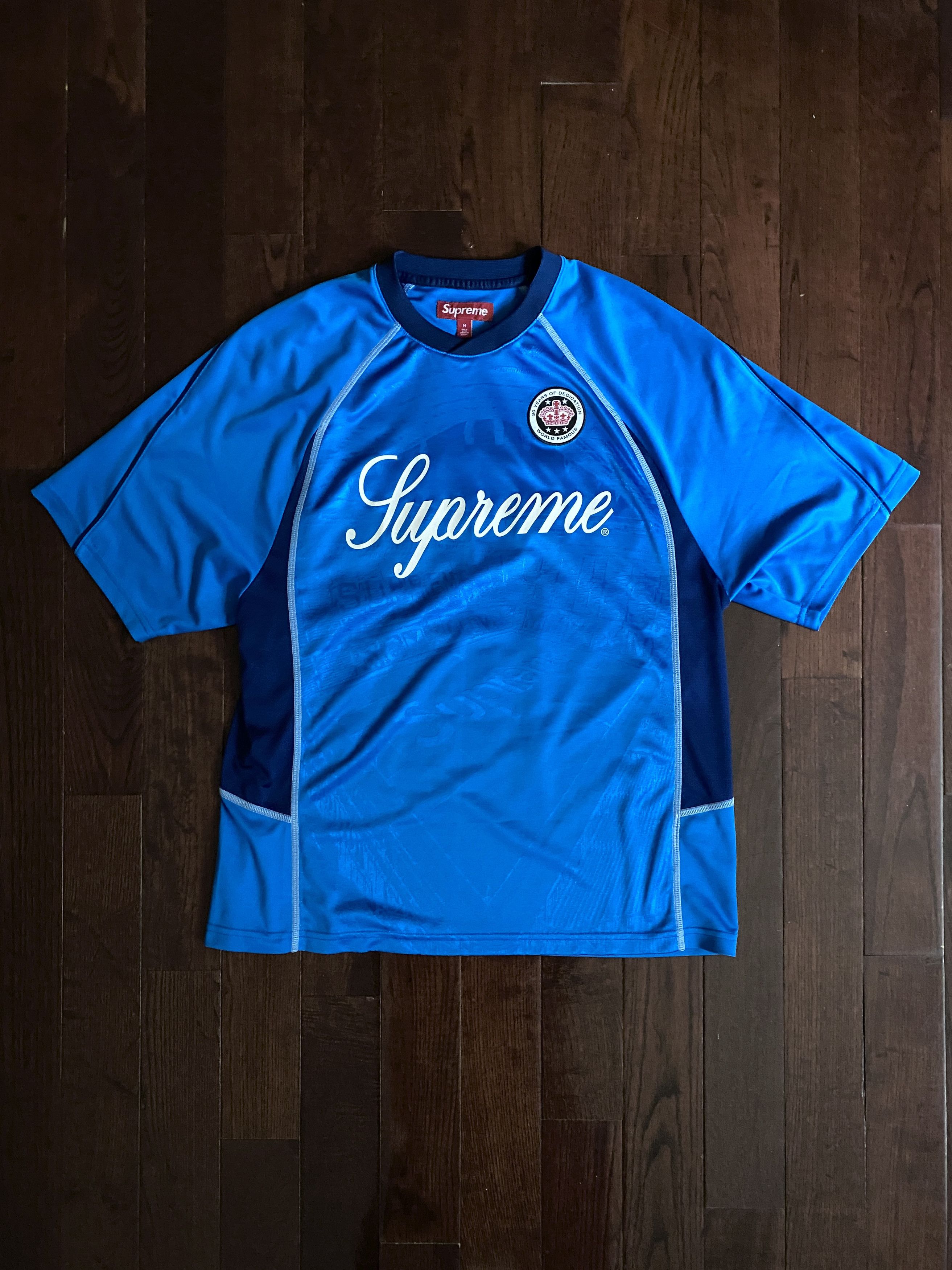 Supreme Supreme Spiderweb Football Jersey Navy - (M) SS24 | Grailed