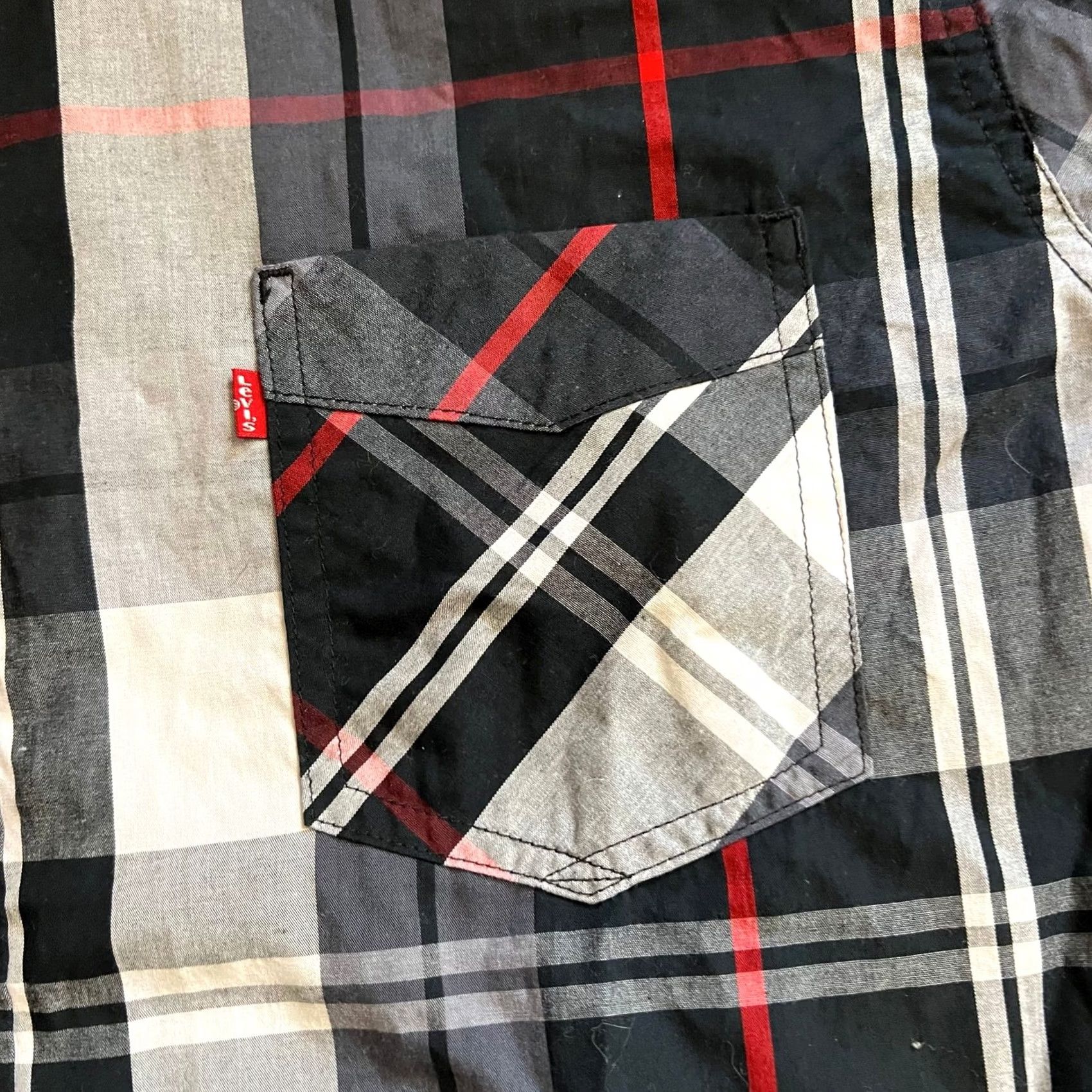 Levi's Levi's Shirt Mens XXL Black Beauty Plaid Button Up Pocket Western Mens Size US XXL / EU 58 / 5 - 2 Thumbnail