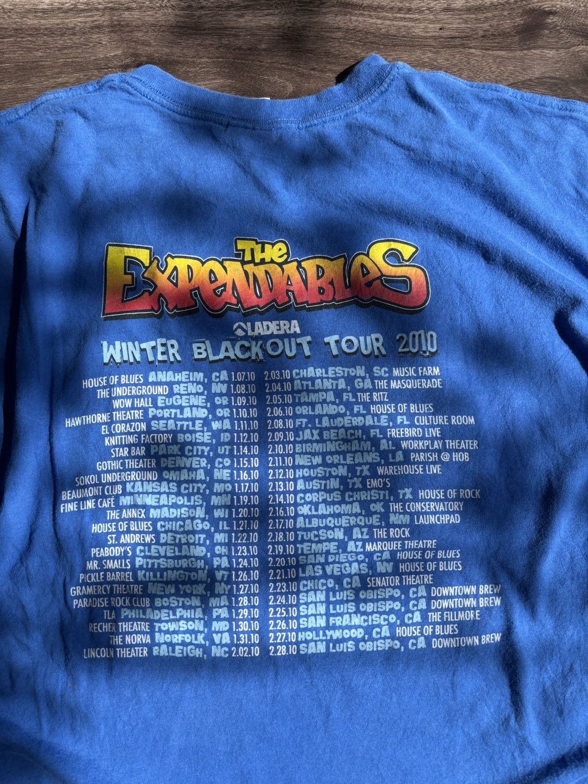 Band Tees The Expendables Tour 2010 Winter blackout Size US XXL / EU 58 / 5 - 6 Thumbnail