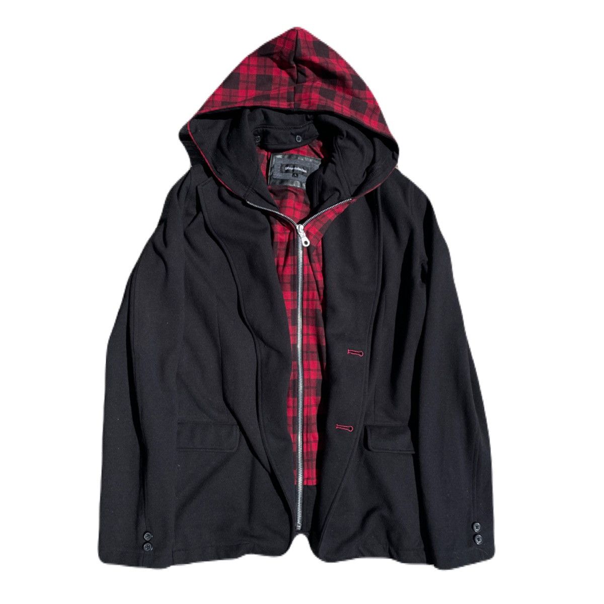 If Six Was Nine 2000s Japanese archive Vkei Docking Hooded Jacket Gyaruo Y2K Size US S / EU 44-46 / 1 - 2 Thumbnail