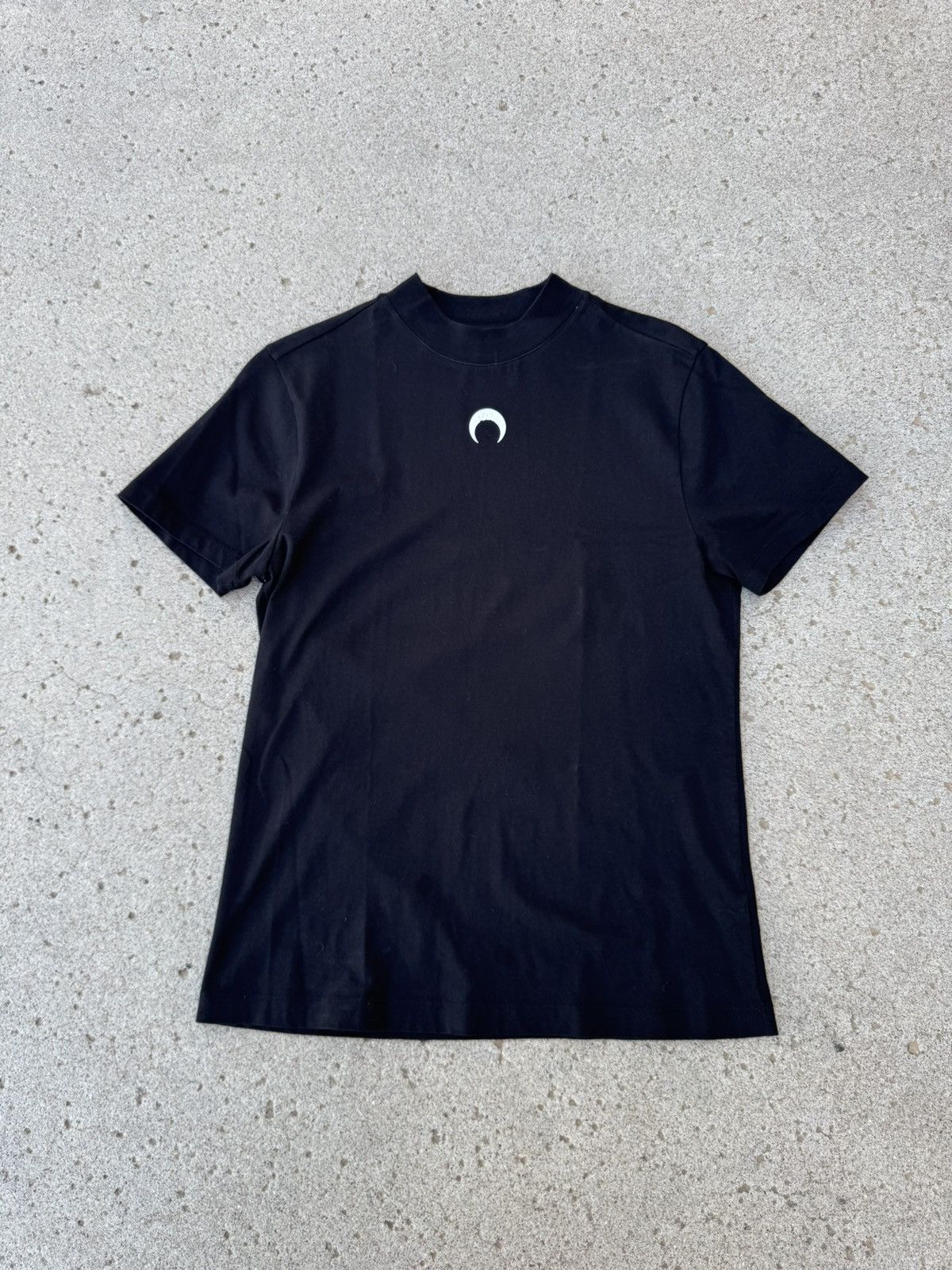 Tシャツ・カットソー MARINE SERRE SS25 T-SHIRT IN JERSEY (MTT077A CJER0009WH10) Moon Logo Jersey Loose Fit T-shirt • Marine Serre