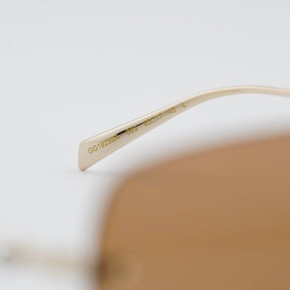 Gucci Gucci GG1923SA 003 Sunglasses Gold with Pearl Square Frame Size ONE SIZE - 7 Thumbnail
