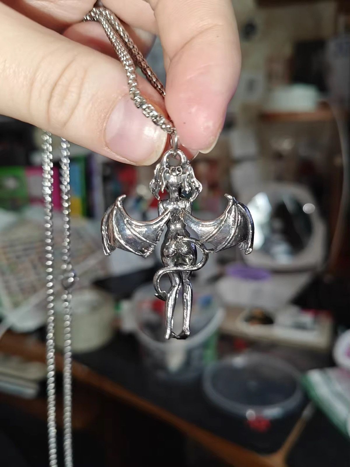 Jewelry Punk Necklace Gothic Chain Size ONE SIZE - 4 Thumbnail