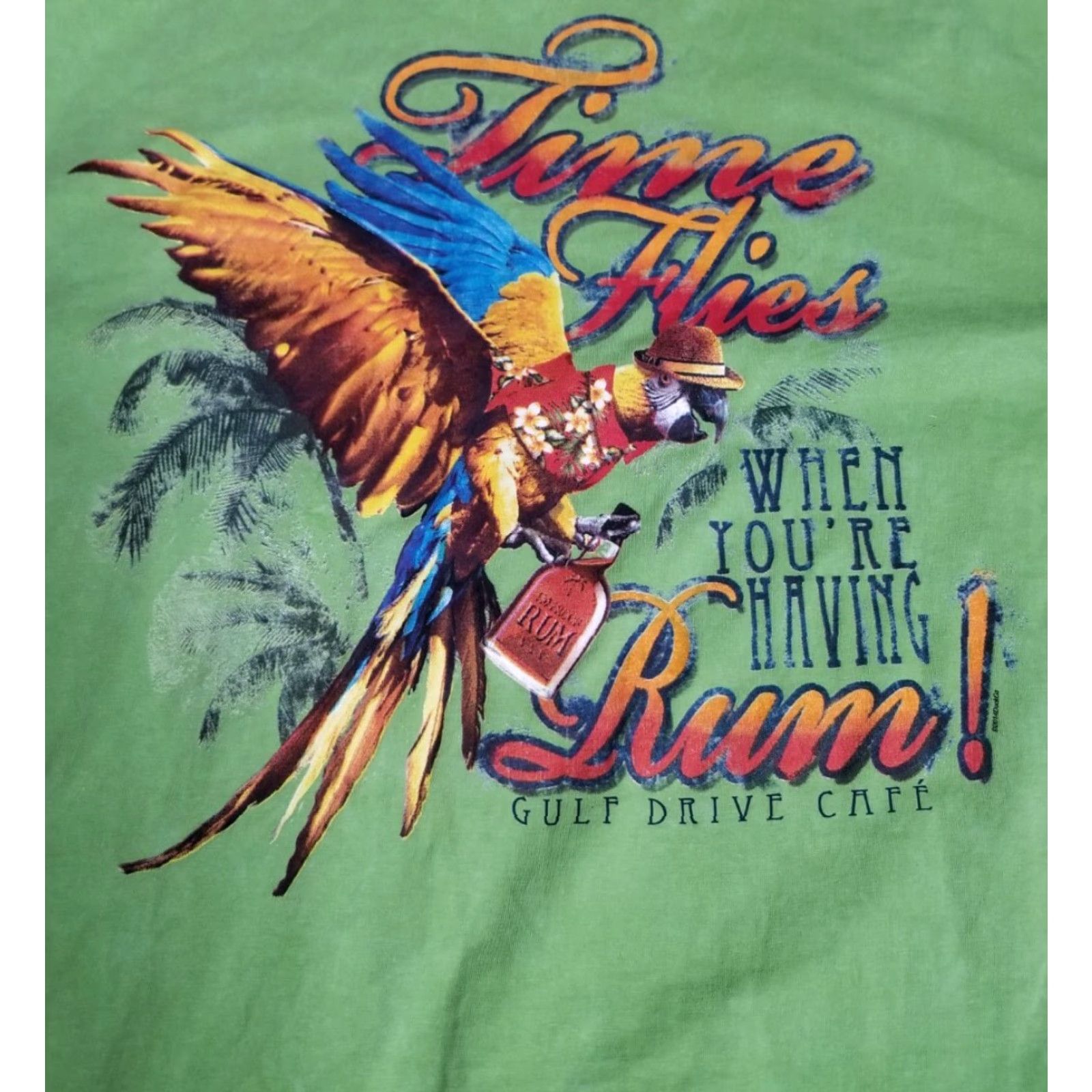 CO Mens L Duck Co Marco Island Florida Time Flies When You're Having Rum Tee Shirt Size US L / EU 52-54 / 3 - 2 Thumbnail