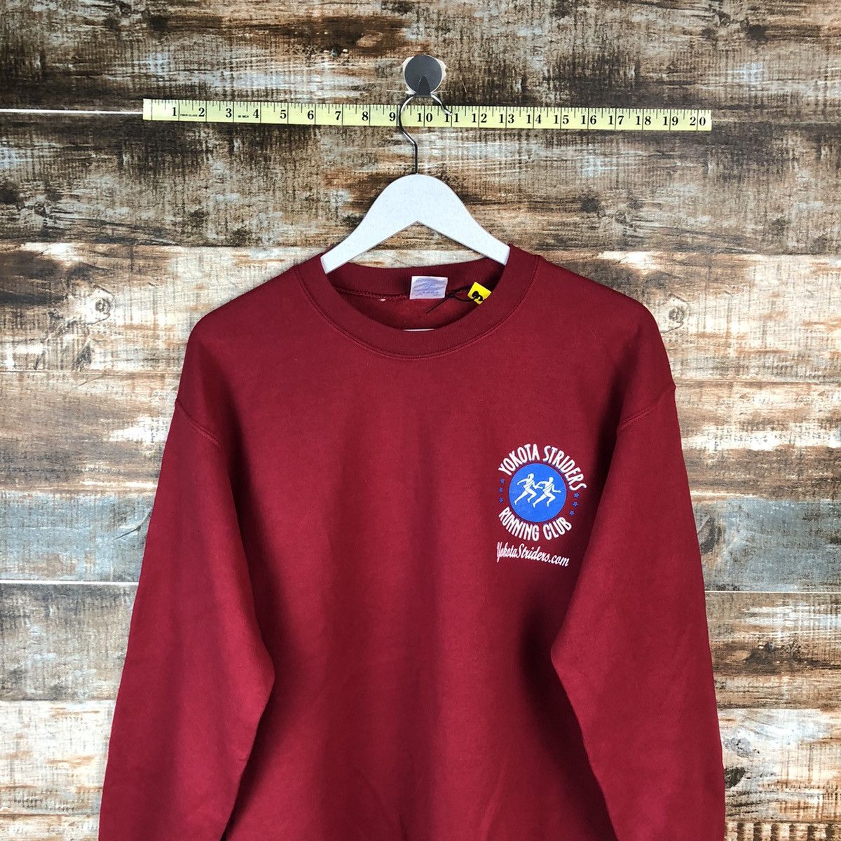 Japanese Brand × Vintage Yokota Strides Running Club Maroon vintage Sweatshirt #A2045 Size US M / EU 48-50 / 2 - 8 Thumbnail