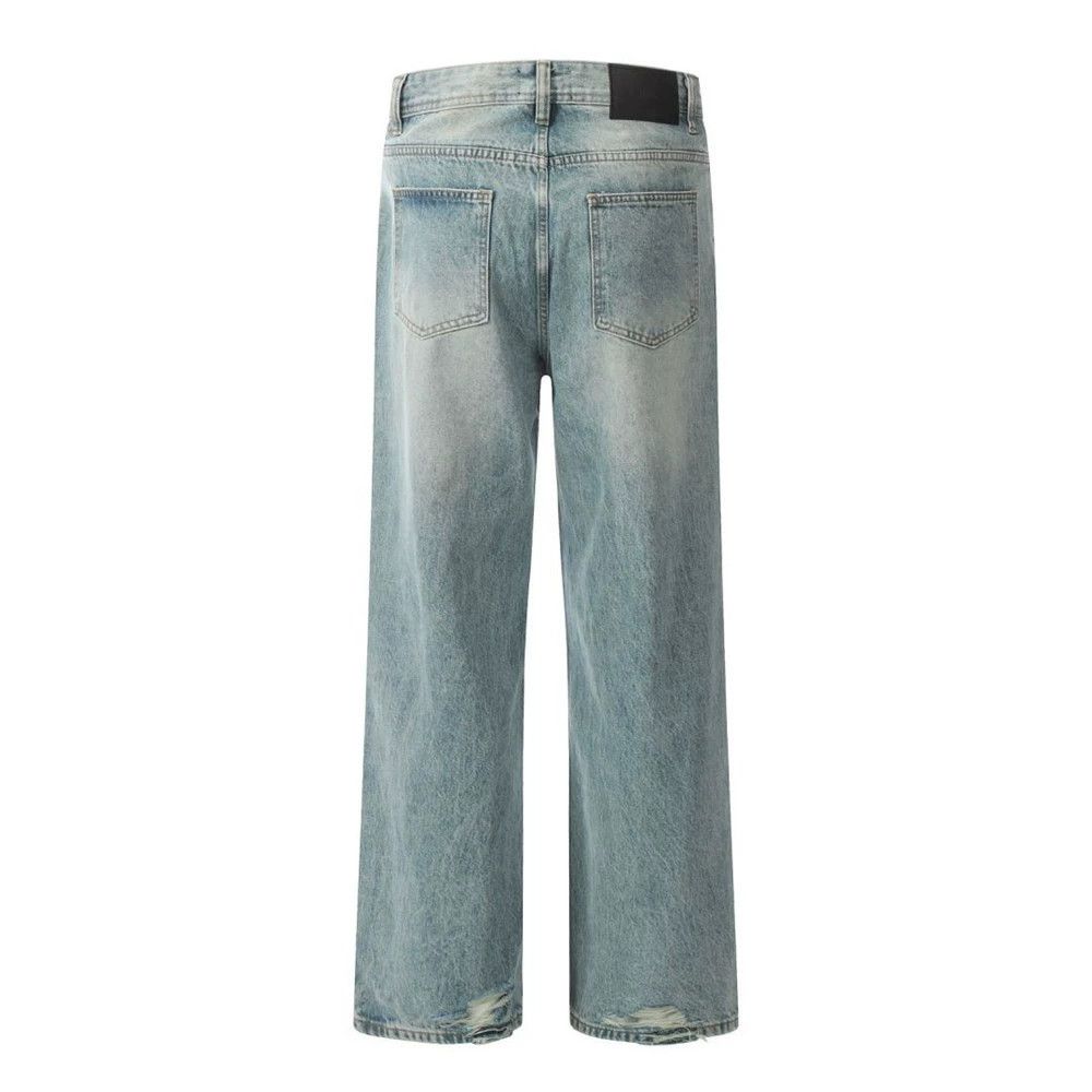 Vintage Men's punk distressed trendy washed ripped jeans Size US 32 / EU 48 - 2 Thumbnail