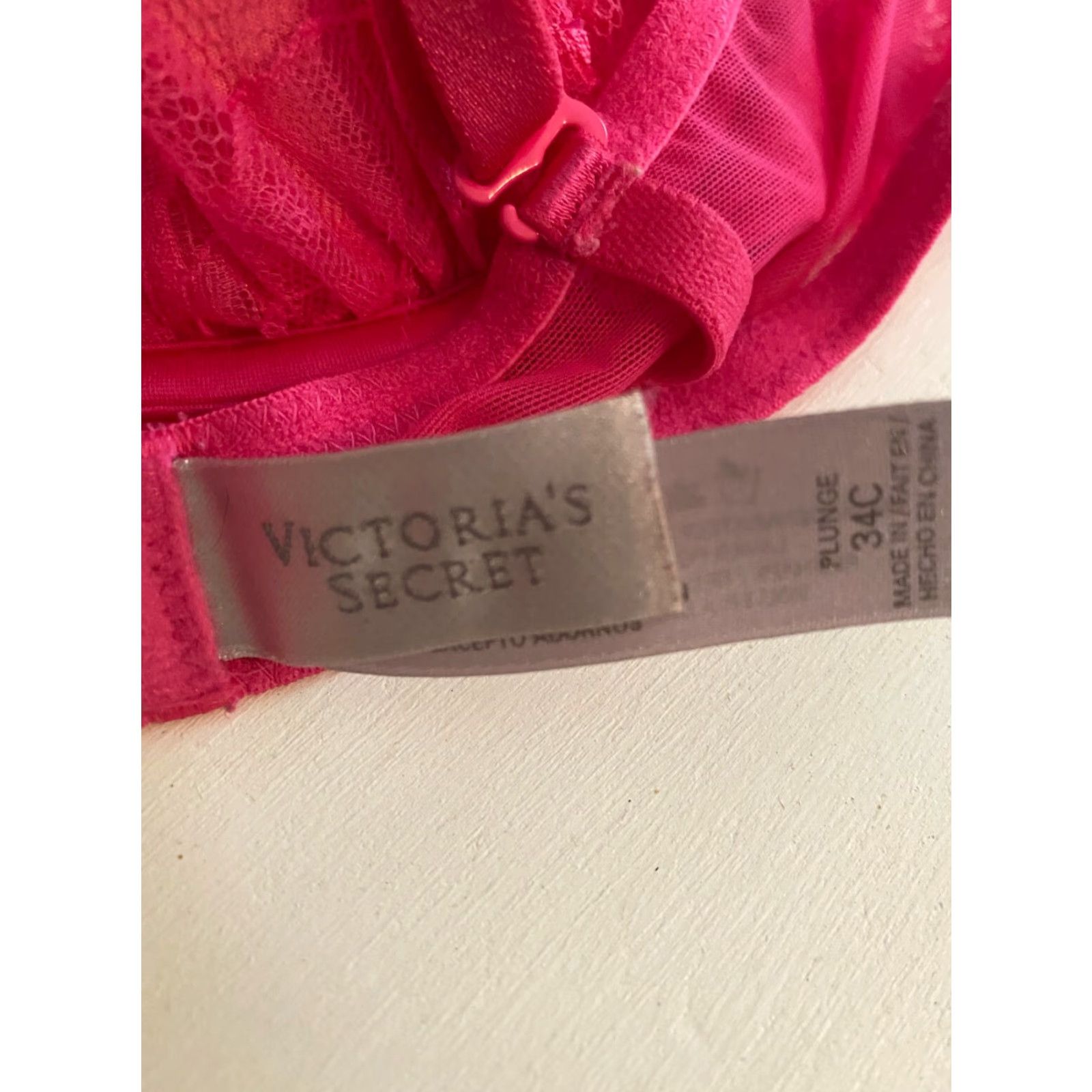 Victoria's Secret Victoria Secret Plunge Bra Pink Size 34C Size ONE SIZE - 3 Thumbnail