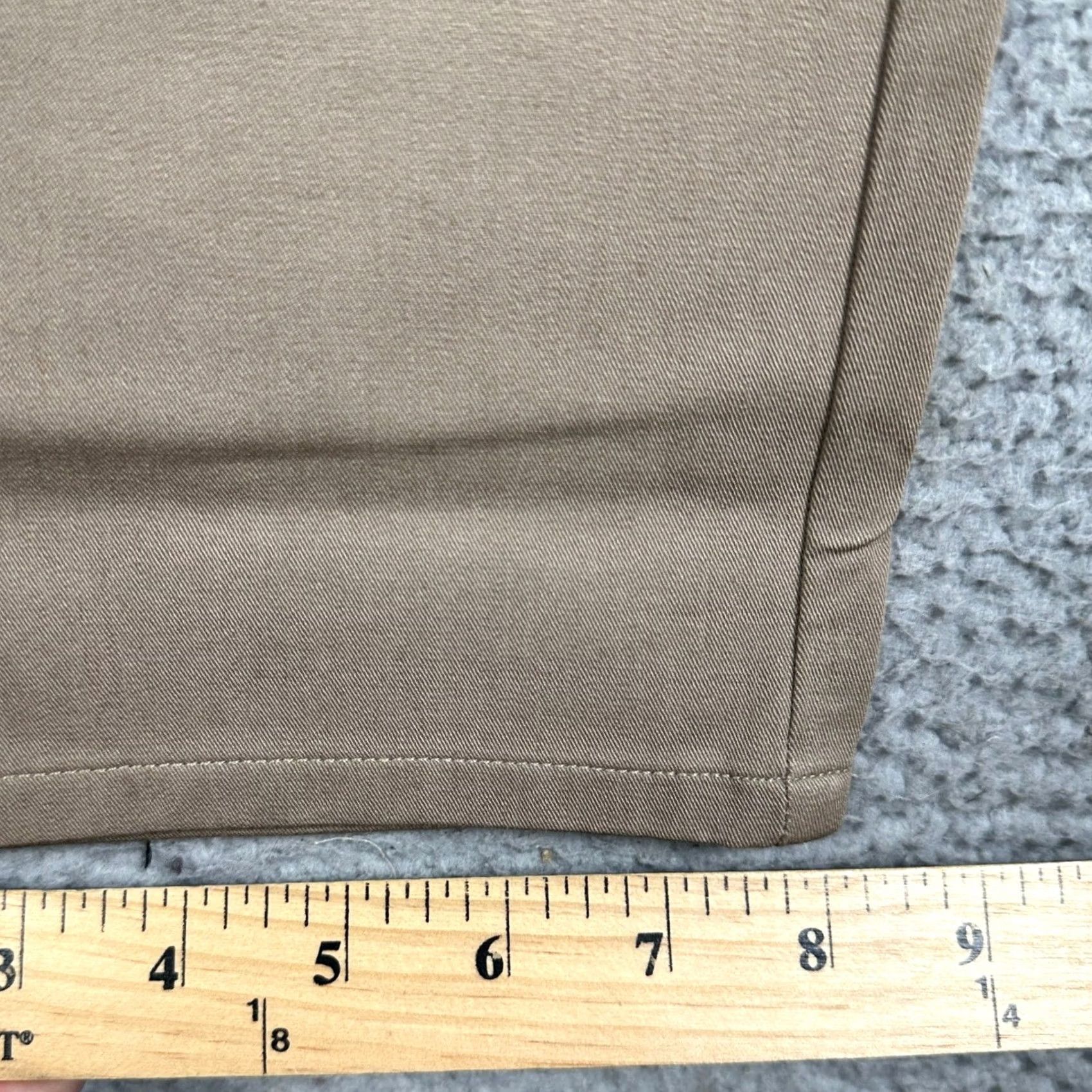 Vintage True Classic Pants Mens 36x34 Khaki Tan Straight Chino Stretch Flat Front 5-Pocket EUC Mens Regular Industrial Casual Business із Size US 36 / EU 52 - 7 Thumbnail