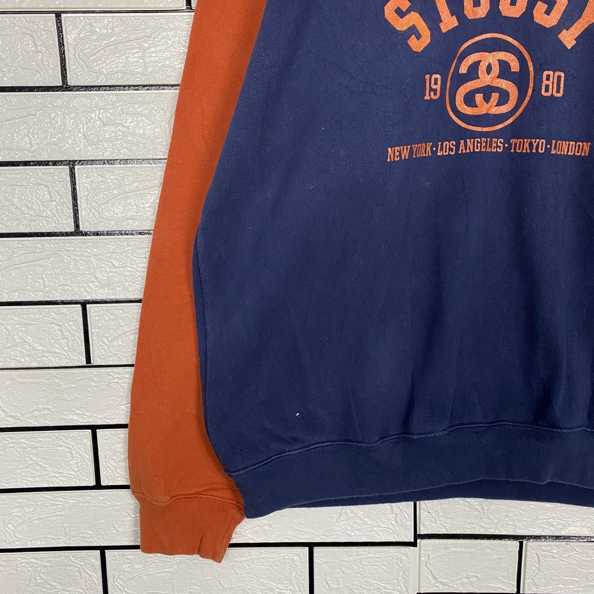 Stussy 📌Vintage Y2K Sweatshirt Stussy Big Logo Design Size US L / EU 52-54 / 3 - 5 Thumbnail