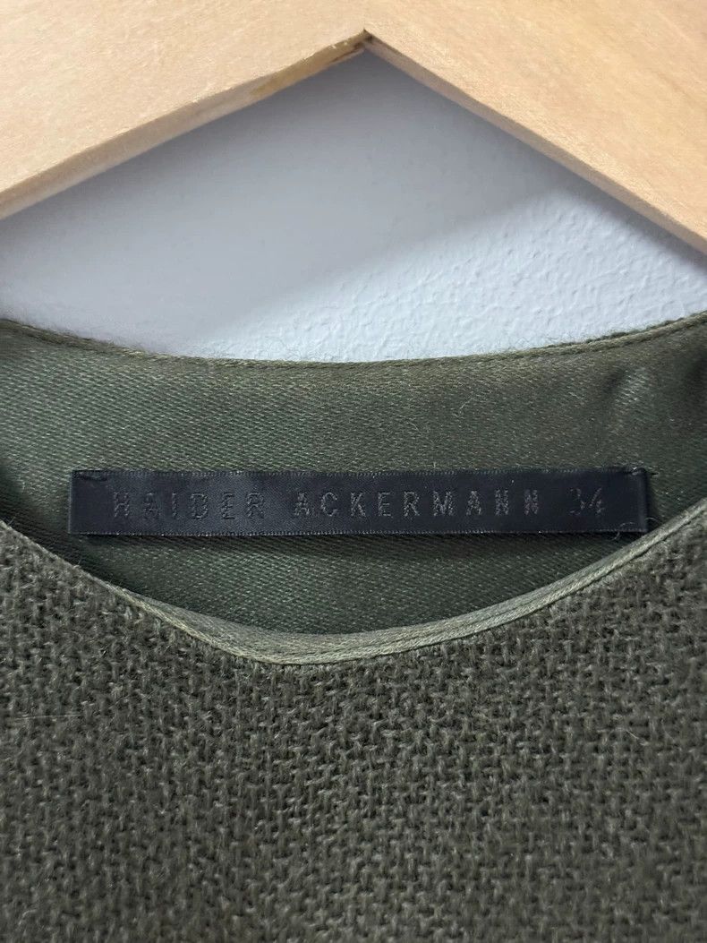 Haider Ackermann Haider Ackermann Olive green satin patchwork cloak Size S / US 4 / IT 40 - 4 Thumbnail